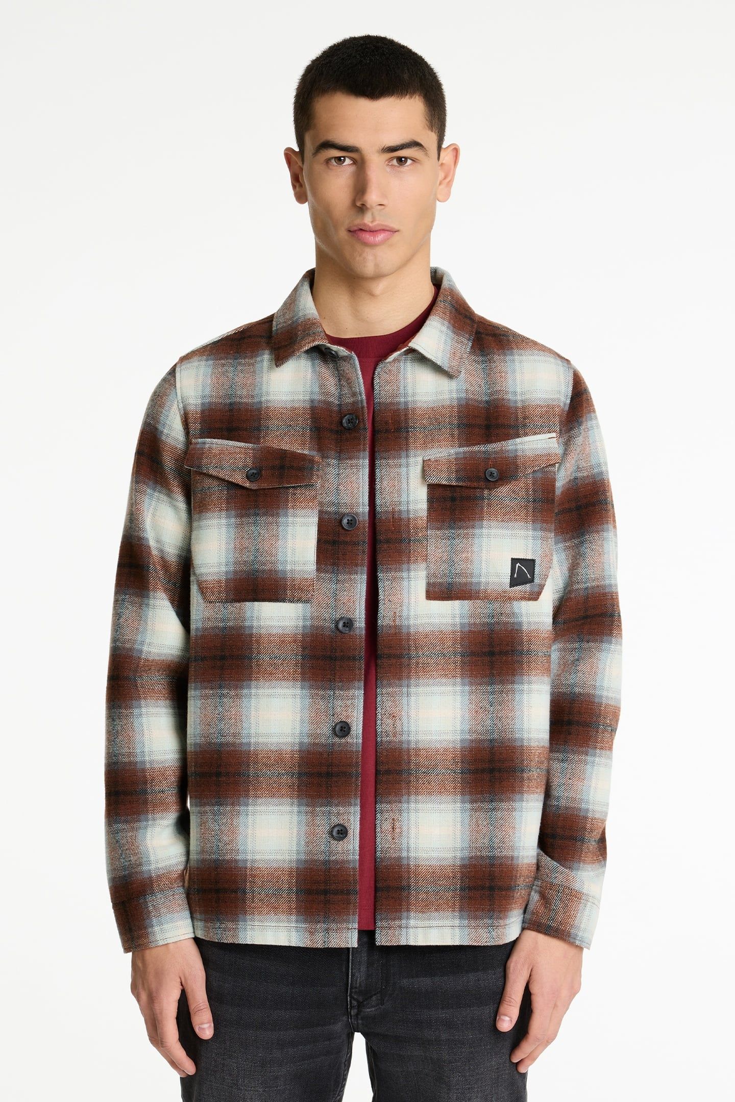 STRYKE BOLT SHIRT LONG SLEEVE CABERNET 1