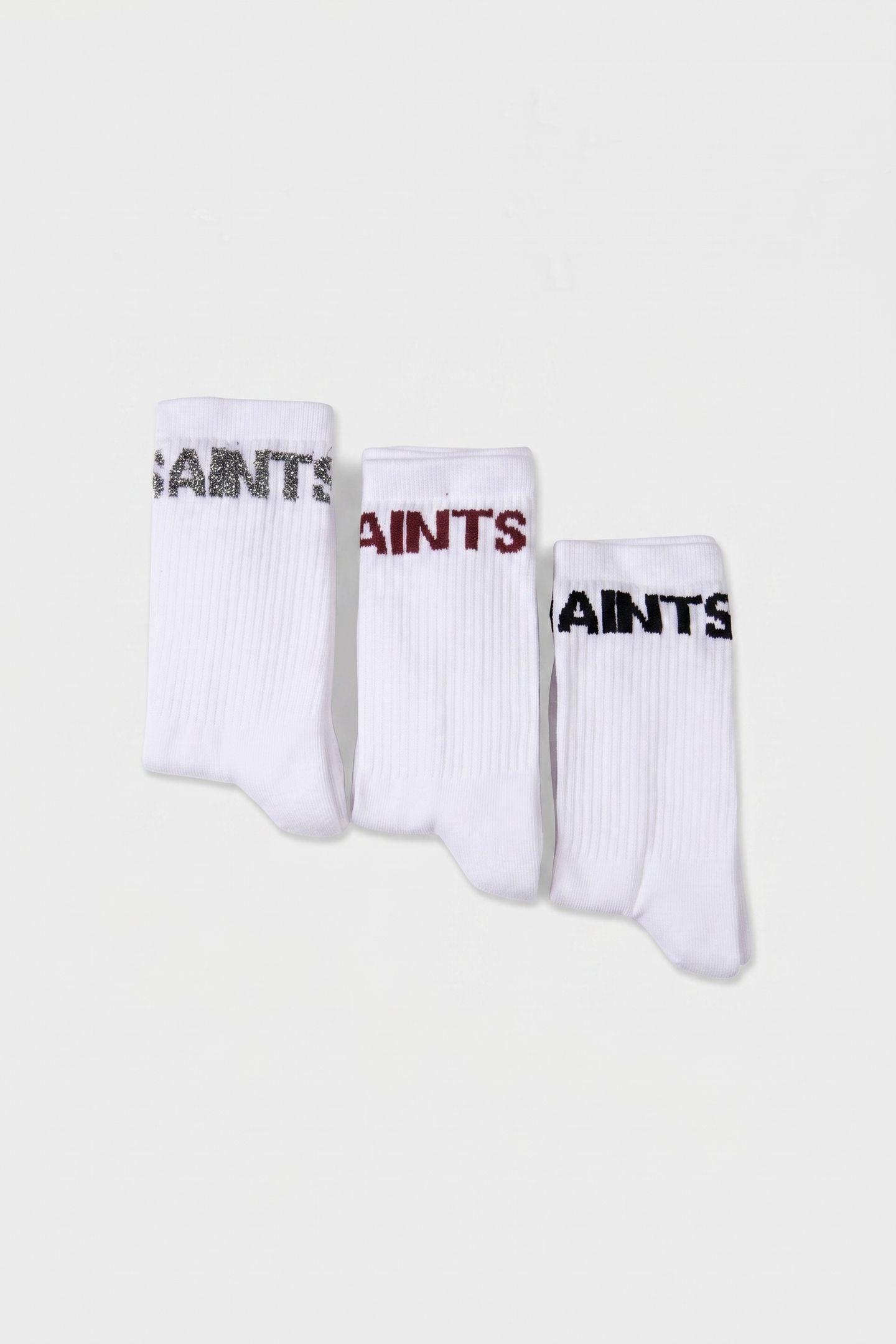 JAE LOGO SOCKS 3PK BLACK/WHITE 2