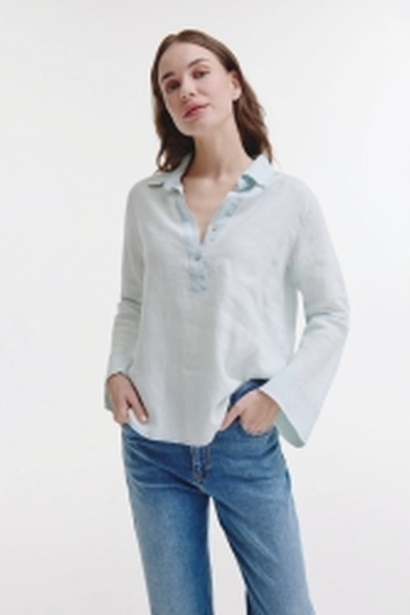 BELOU BLOUSE LIGHT INDIGO 1