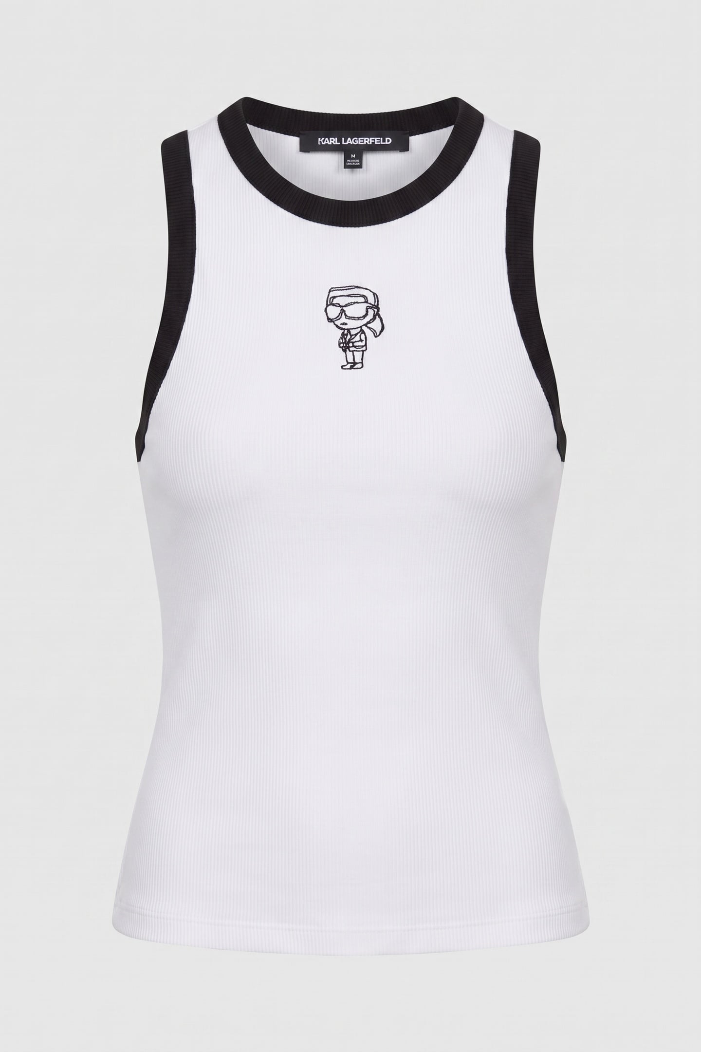 IKON SKETCH EMB RIB TANK TOP WHITE 3