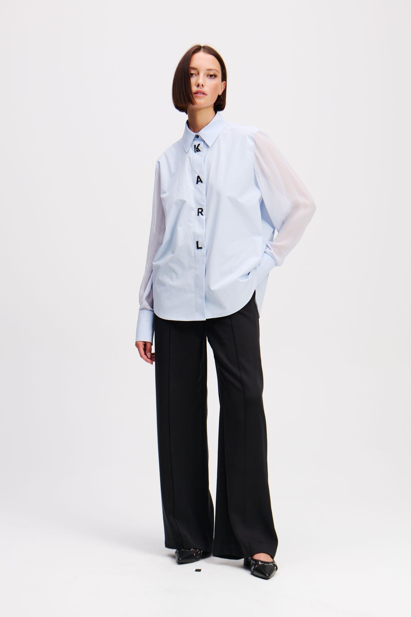 KARL SNAP POPLIN SHIRT KENTUCKY BLUE 6