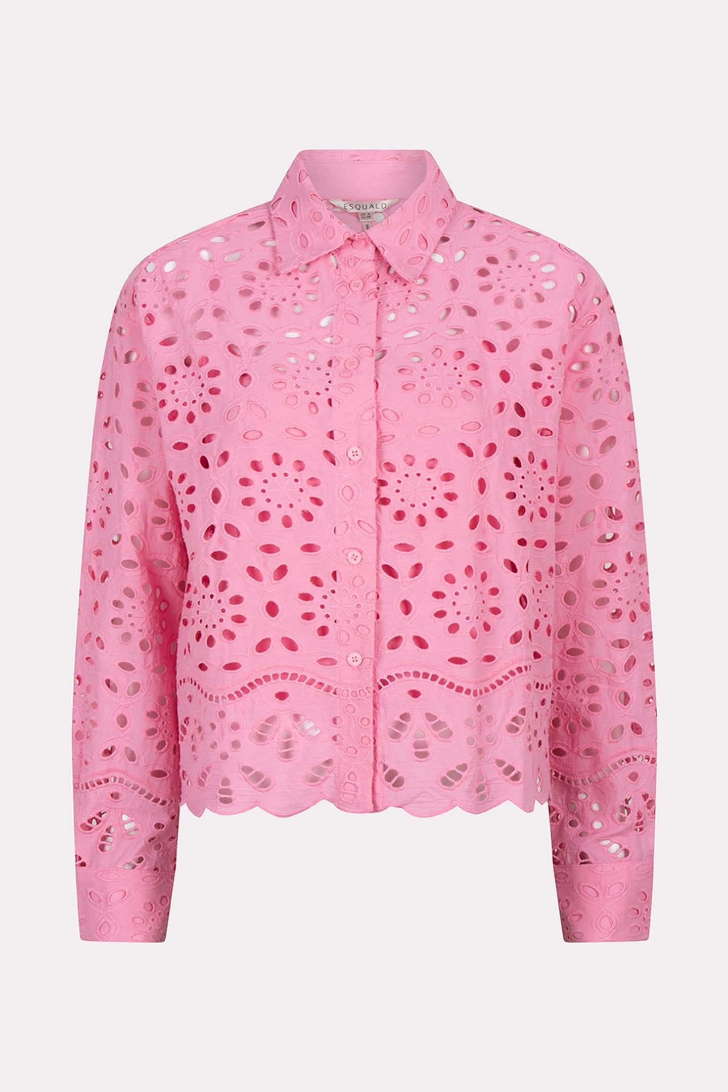BLOUSE BROIDERY ANGLAISE ROSE 4