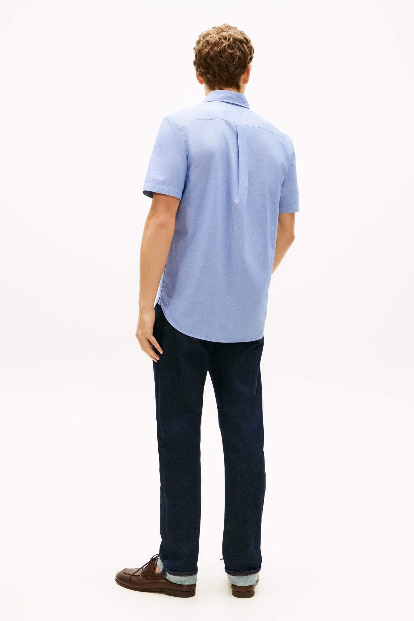 FLEX POPLIN HOUNDSTOOTH SHIRT WEDGE BLUE/CHECK 3