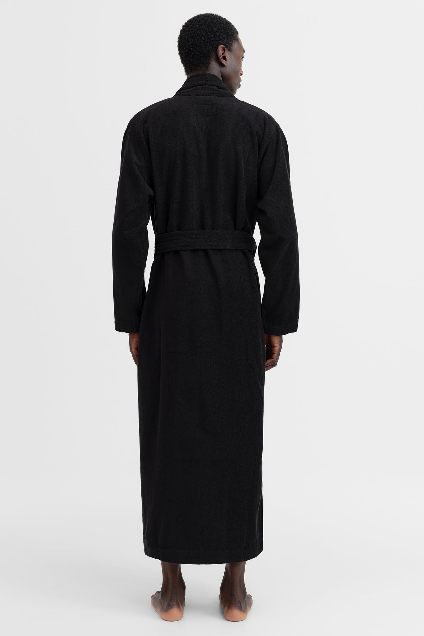 UNISEX CLASSIC BATHROBE BLACK 5