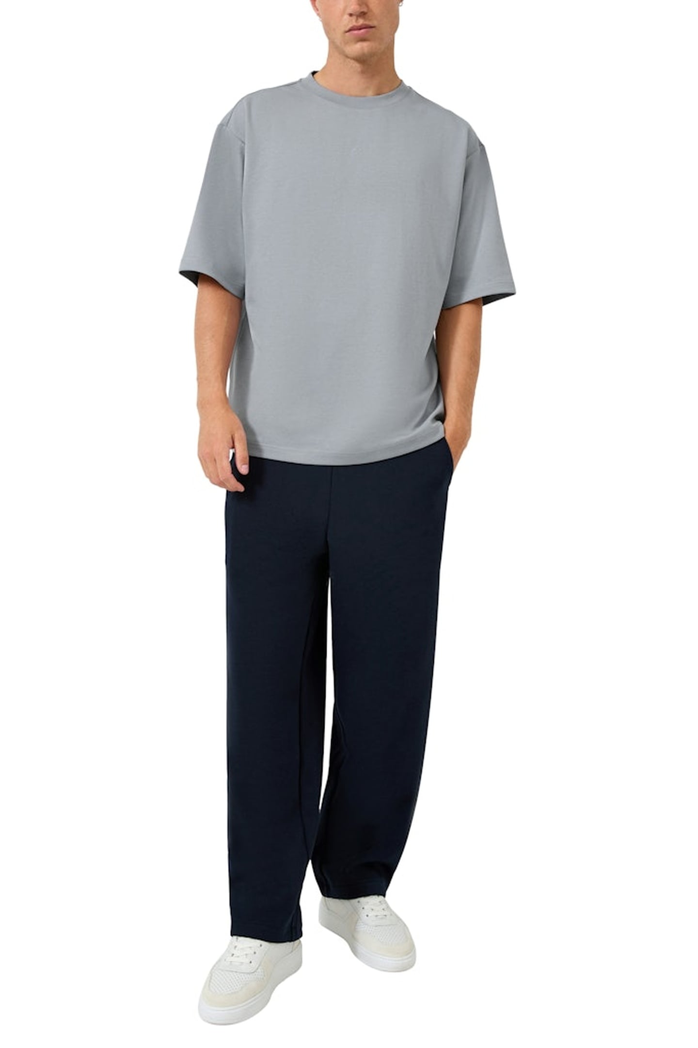 S.OLIVER-QS T-SHIRTS GREY/BLACK 3