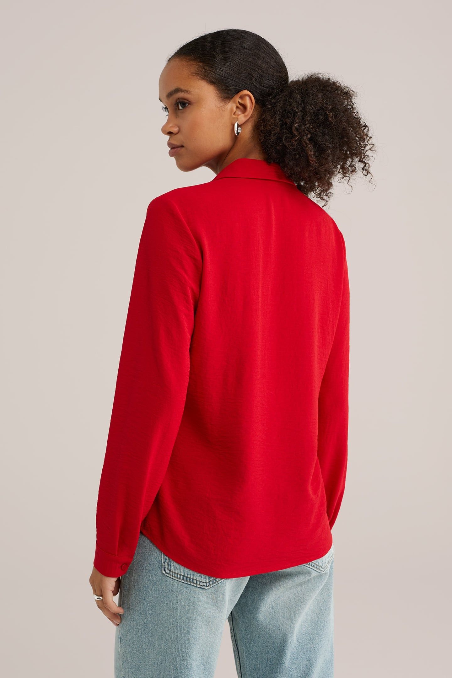 BLOUSE FIRE RED 3