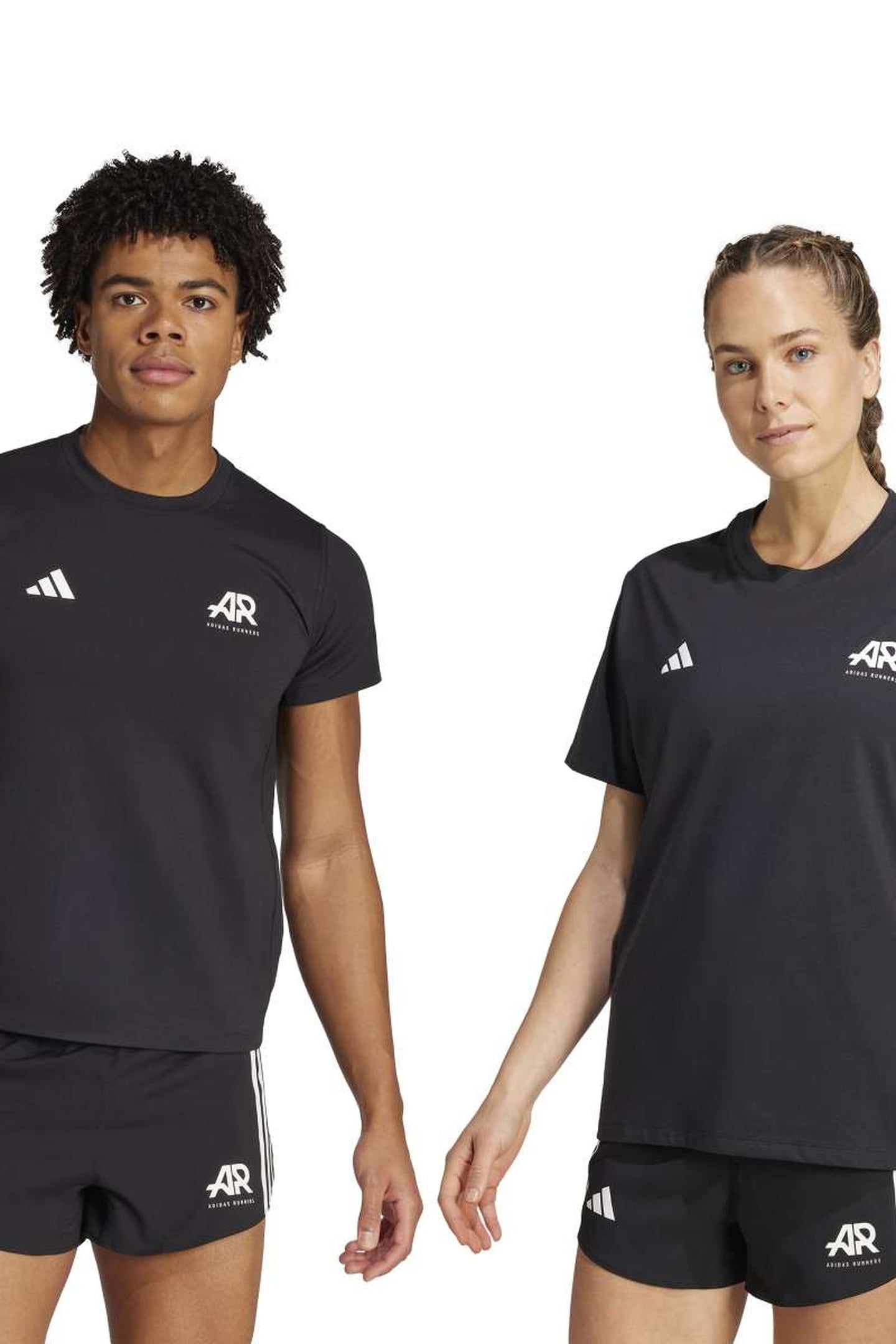 UNISEX PERFORMANCE ADIDAS RUNNERS UNITEFIT T-SHIRT BLACK 1