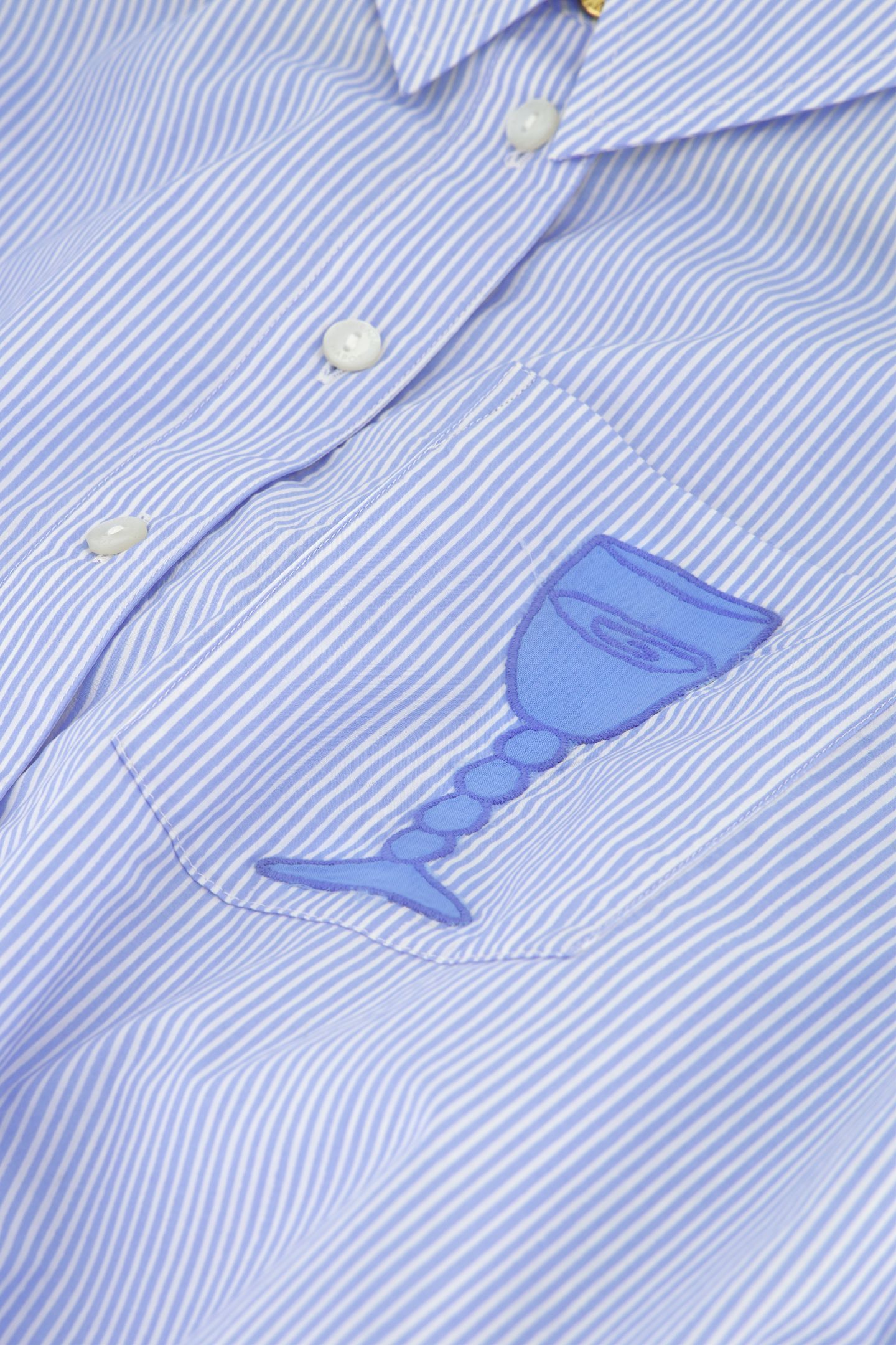 ALEX BLOUSE WARM WHITE/POOL BLUE 5