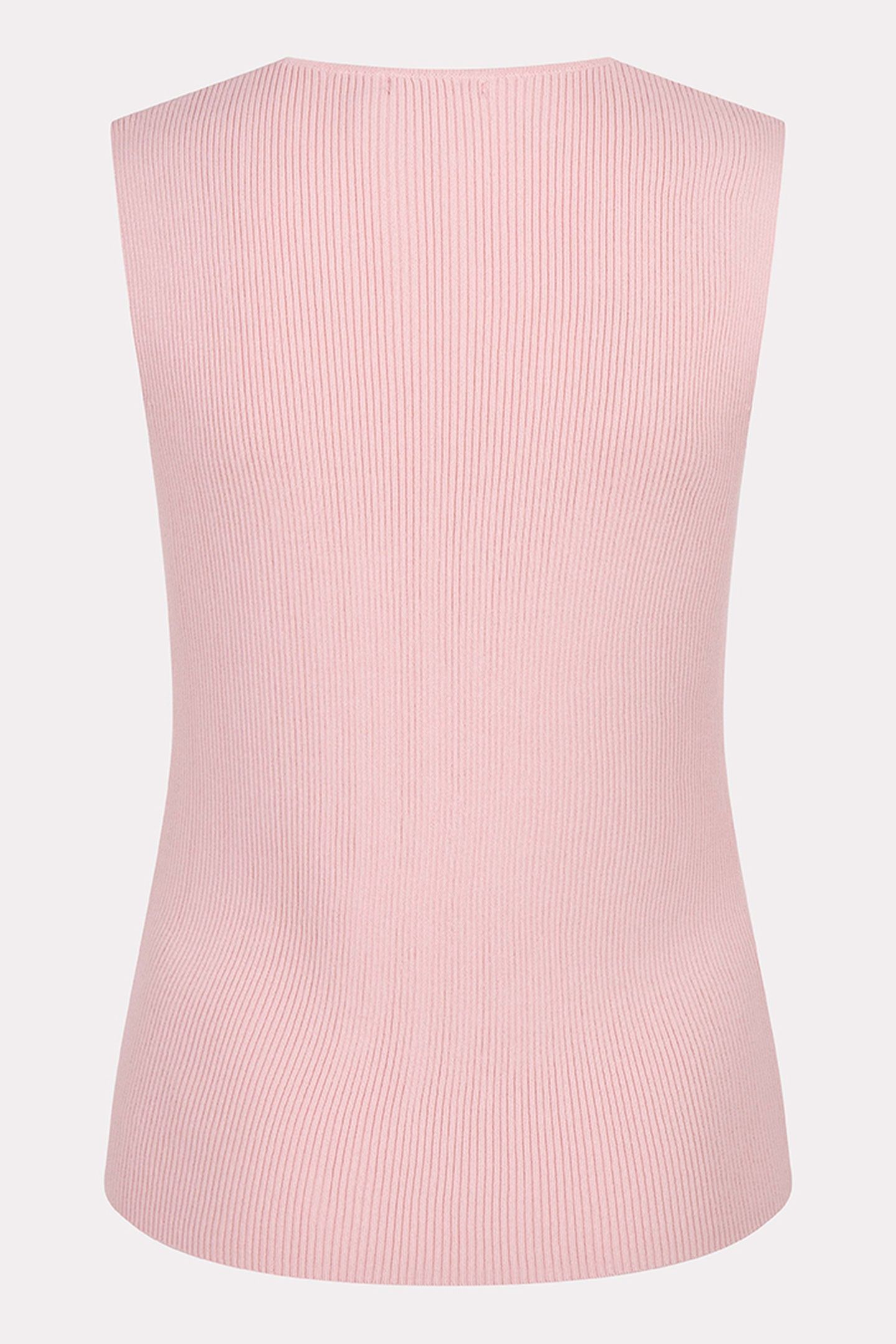 TOP SLV/LSS V-NECK BUTTONS LIGHT PINK 5