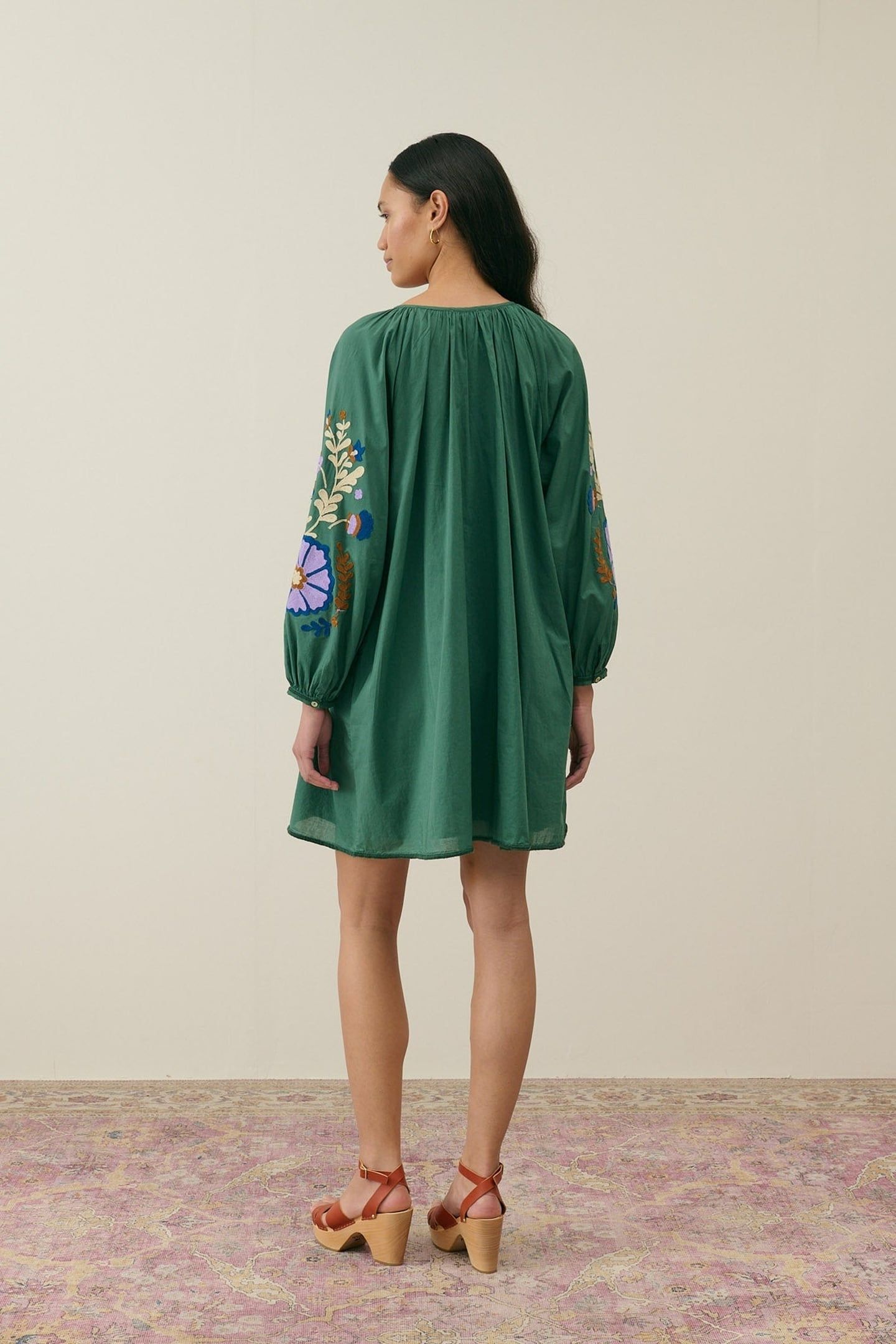 DRESS JANICE TUSCAN GREEN 2
