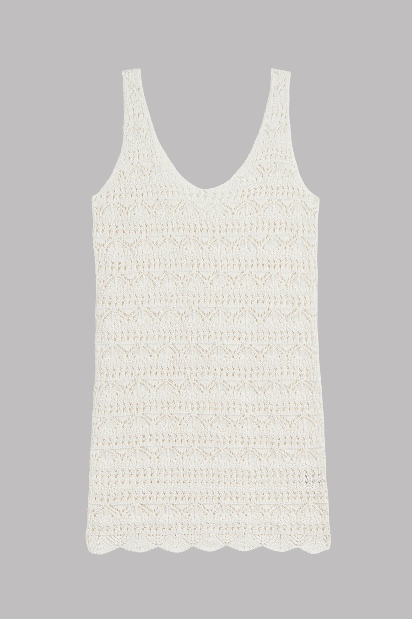 THE ECRU CROCHET TANK DRESS 3