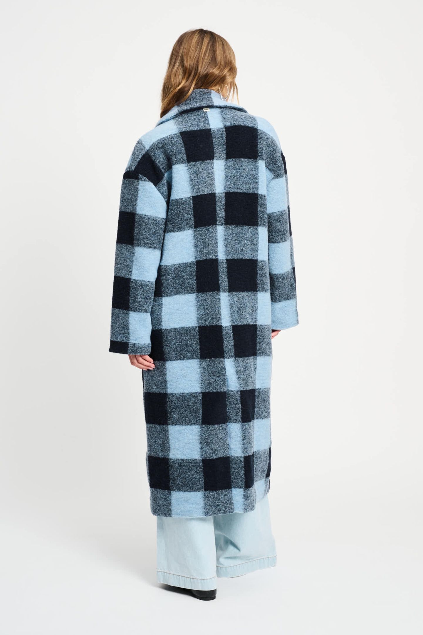 COAT - CHECK DAWN BLUE 3
