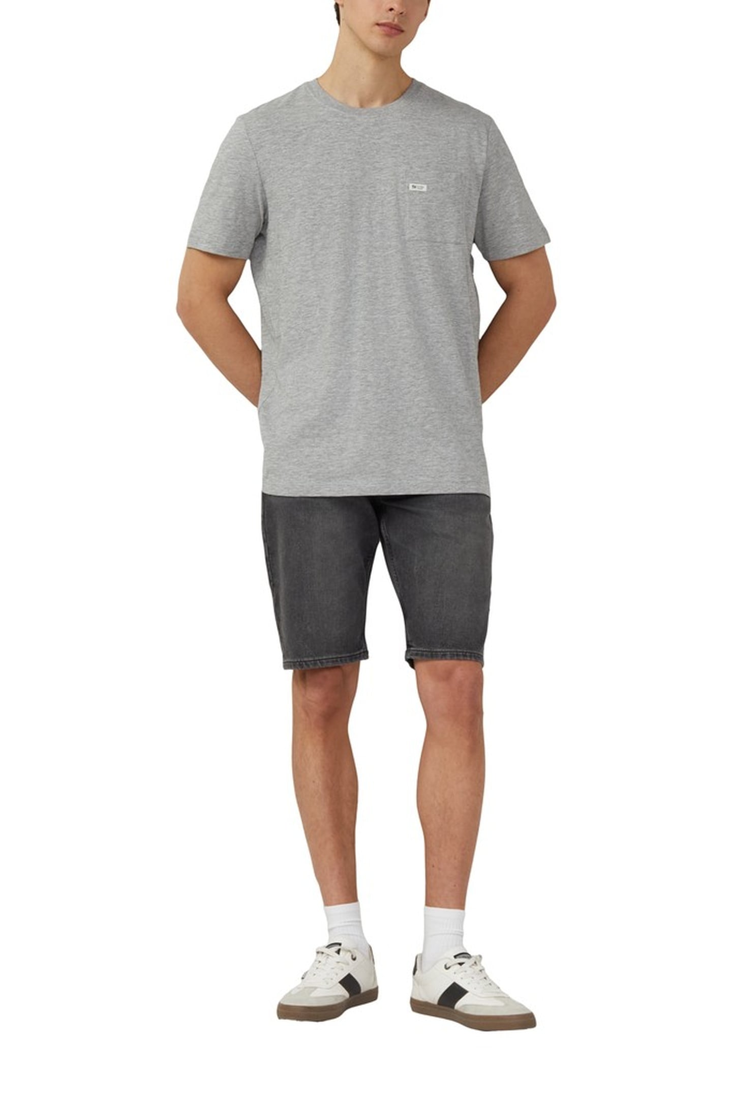 S.OLIVER JEANS SHORTS GREY DENIM 2