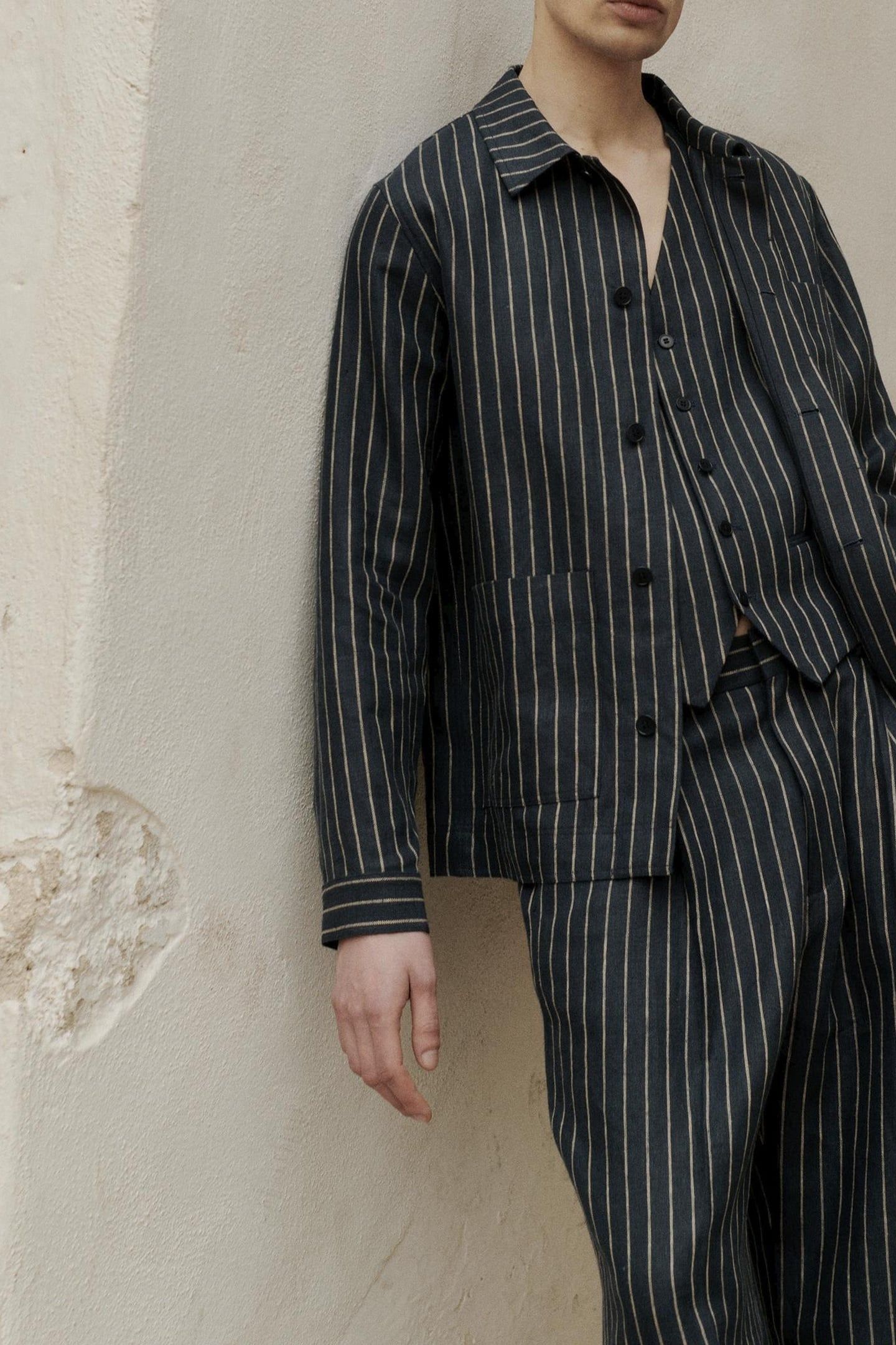KARLO VEST 1455 HYBRID/BLAZER NAVY STRIPE 6