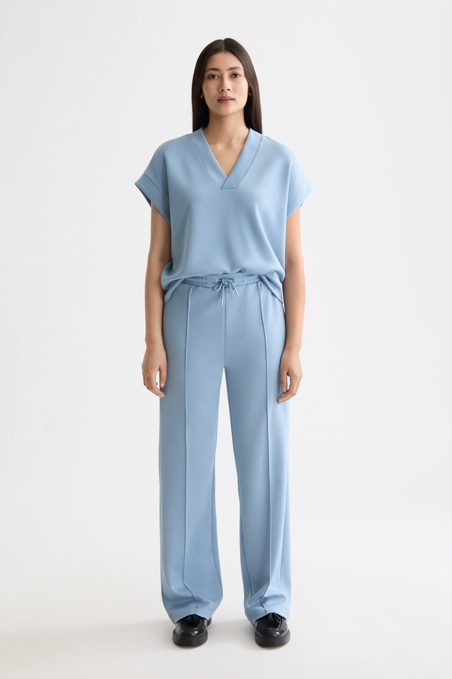 MODAL SWEATPANTS FADED DENIM 2