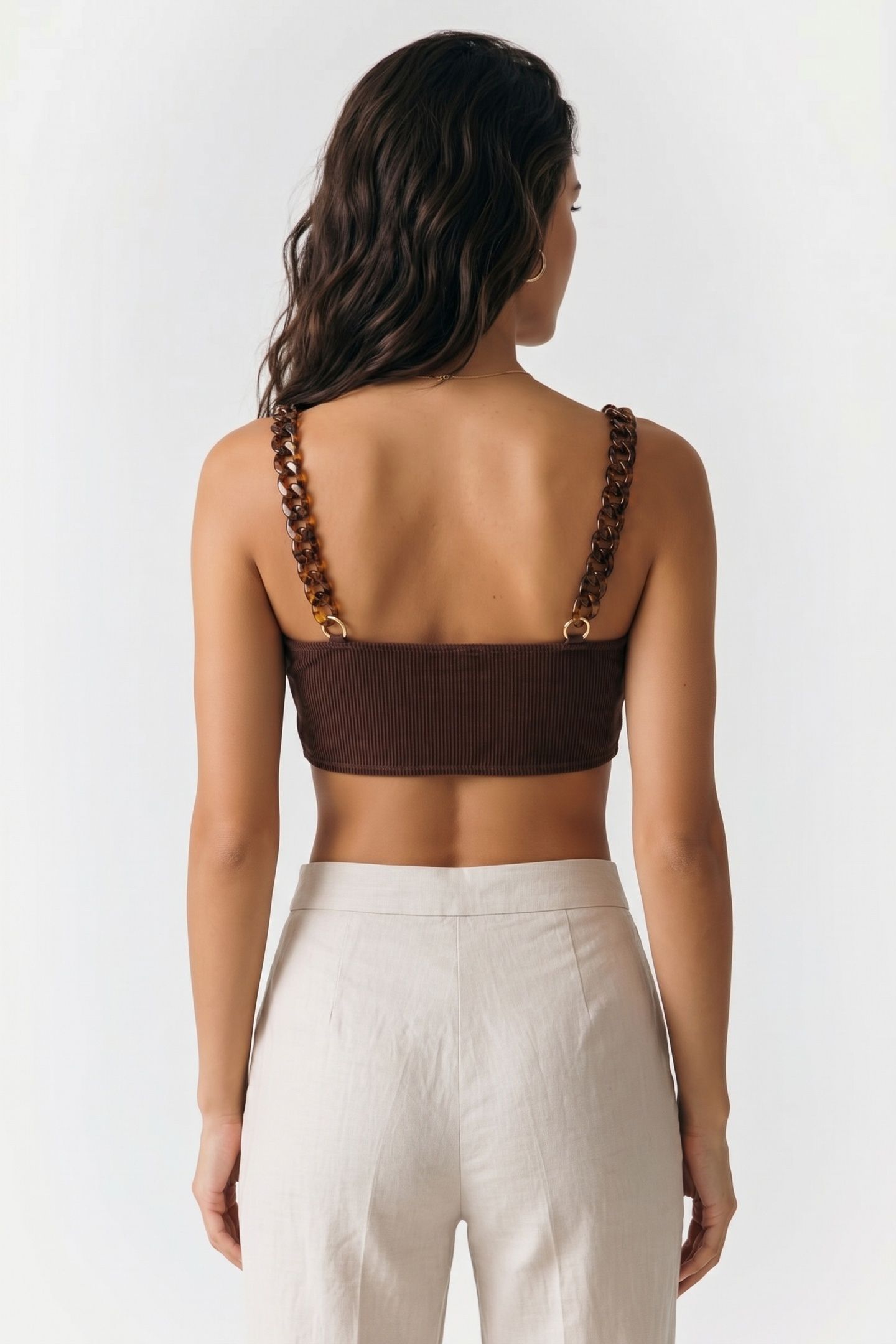PEYTON TUBE TOP BROWN 2