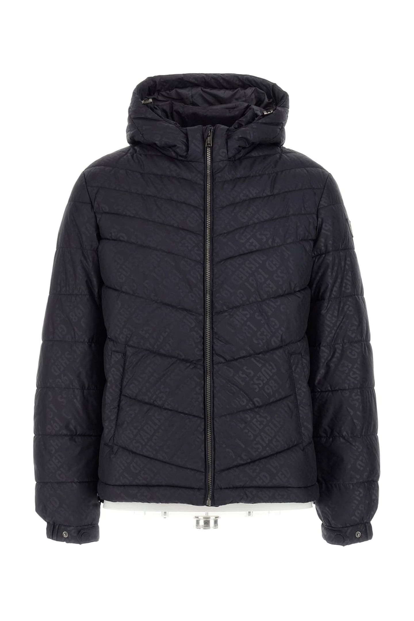 GUESS ECO LIGHT PUFFA JACKET BLUE GUESS EST AOP 1