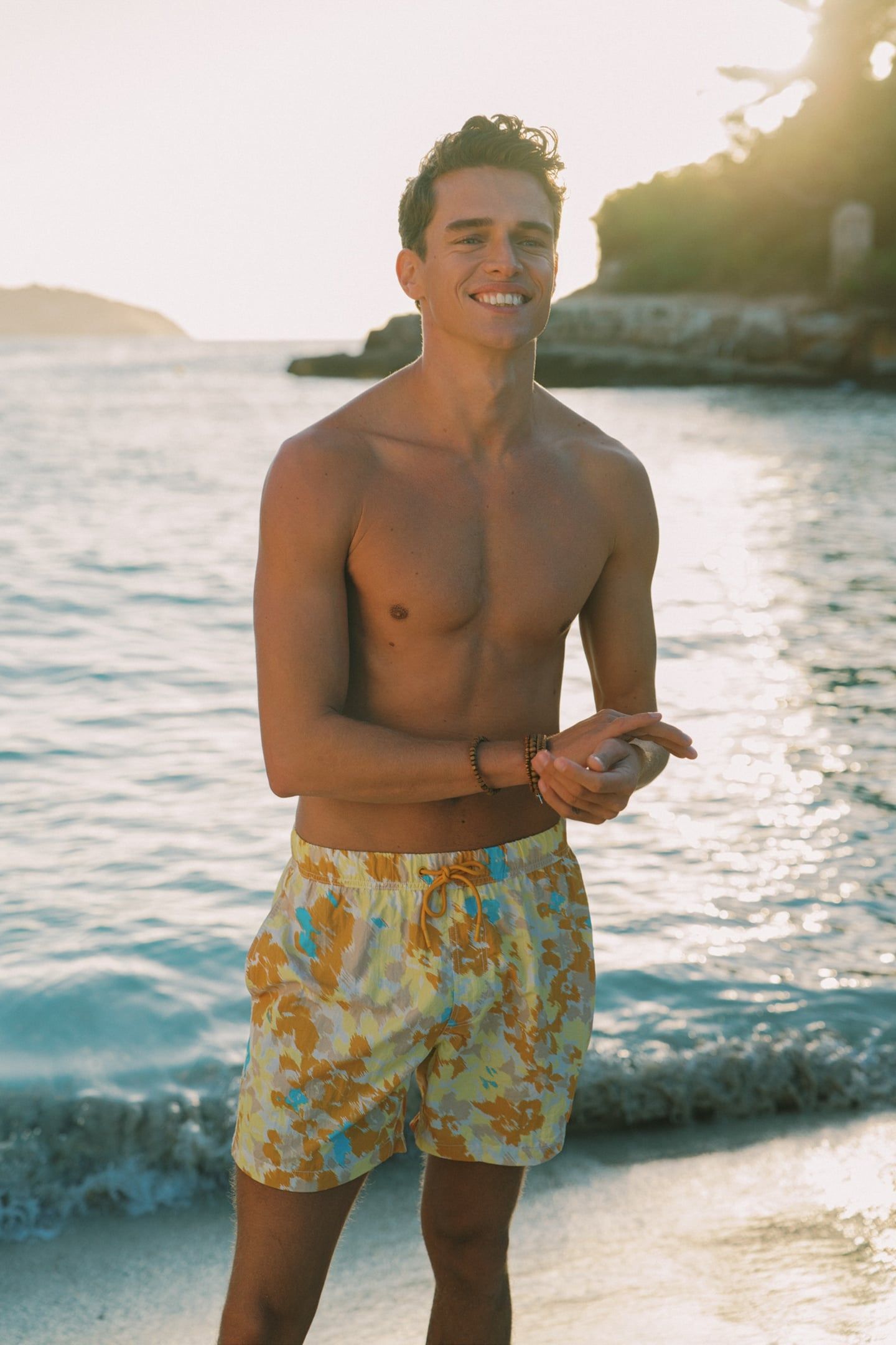 NICK QUICK DRY SWIM SHORTS 6 INCH DIGITAL CAMO YELLOW DIGITA 7