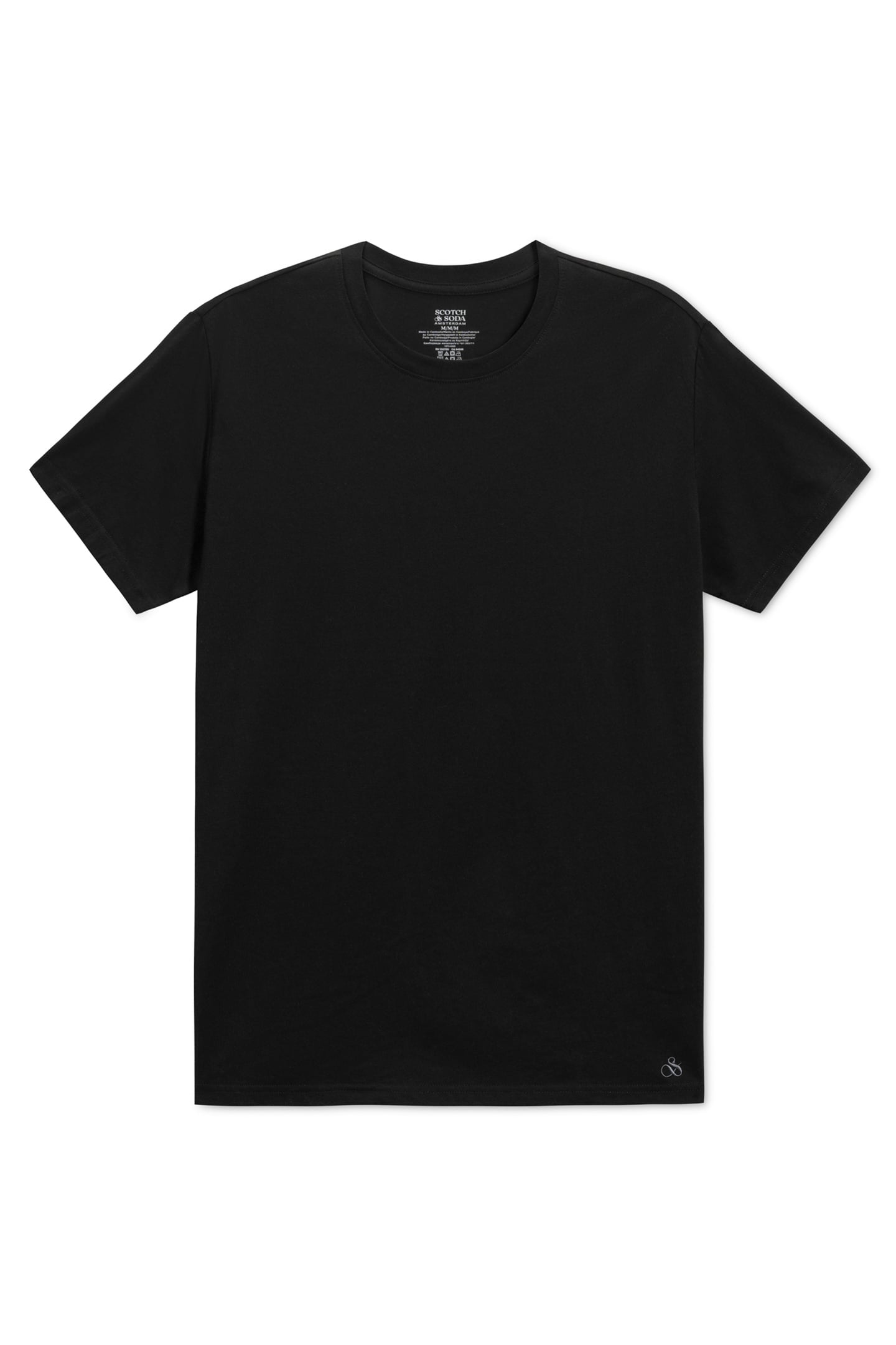 3PK MENS ULTRA SOFT CREW NECK TEE BLACK 2