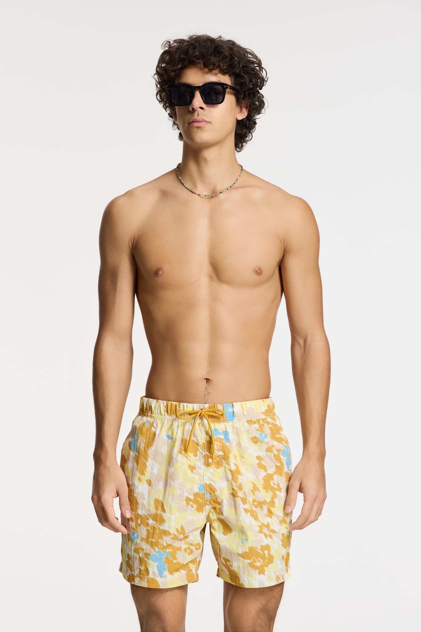 NICK QUICK DRY SWIM SHORTS 6 INCH DIGITAL CAMO YELLOW DIGITA 2