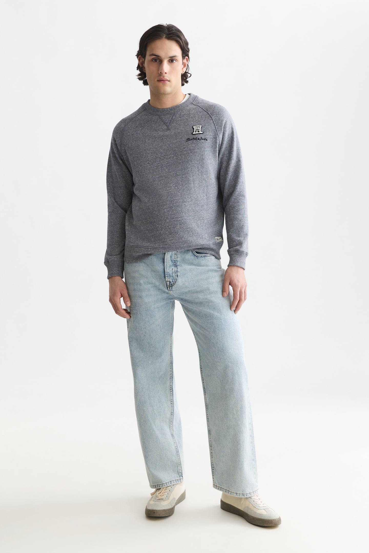 MELANGE REGULAR-FIT SWEATSHIRT SKY CAPTAIN MELANGE 2