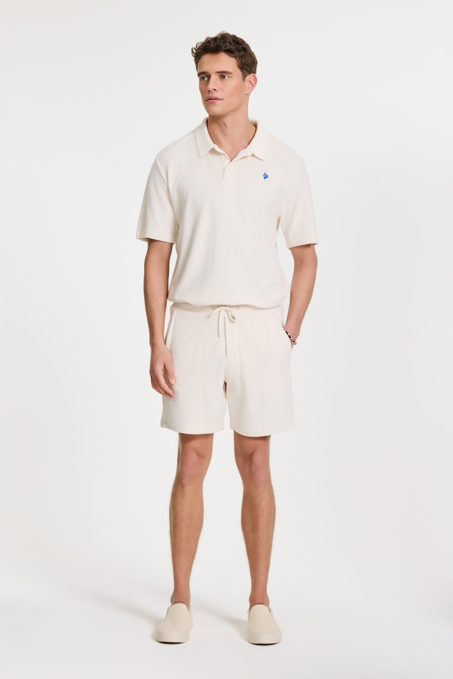 NICO TOWELING POLO SOLID WHITE 3