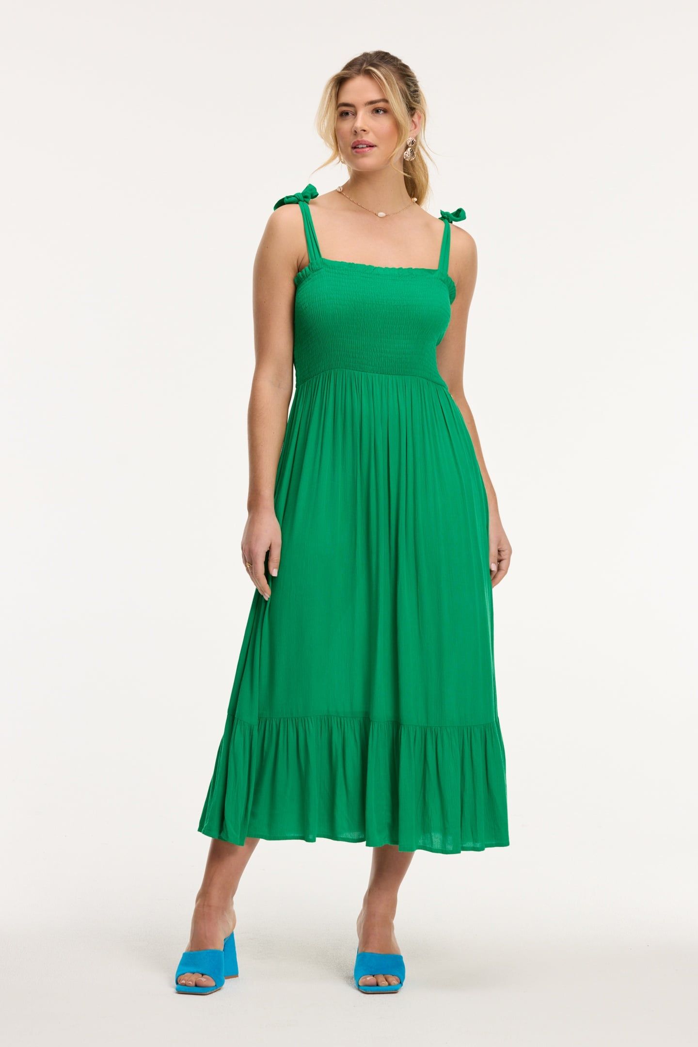 JOAN DRESS BASIL GREEN 2