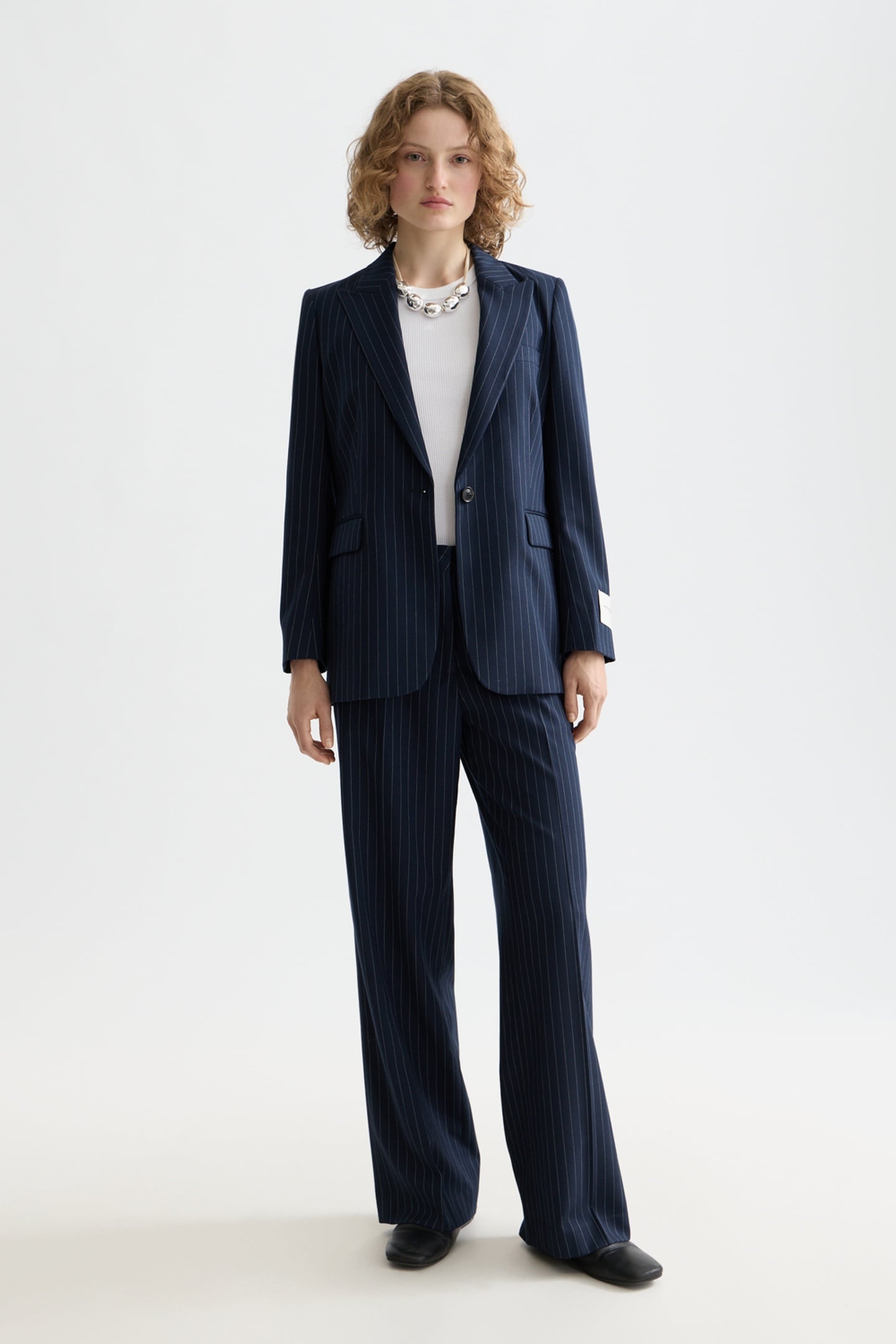 SB FITTED BLAZER NIGHT BLUE PINSTRIPE 2