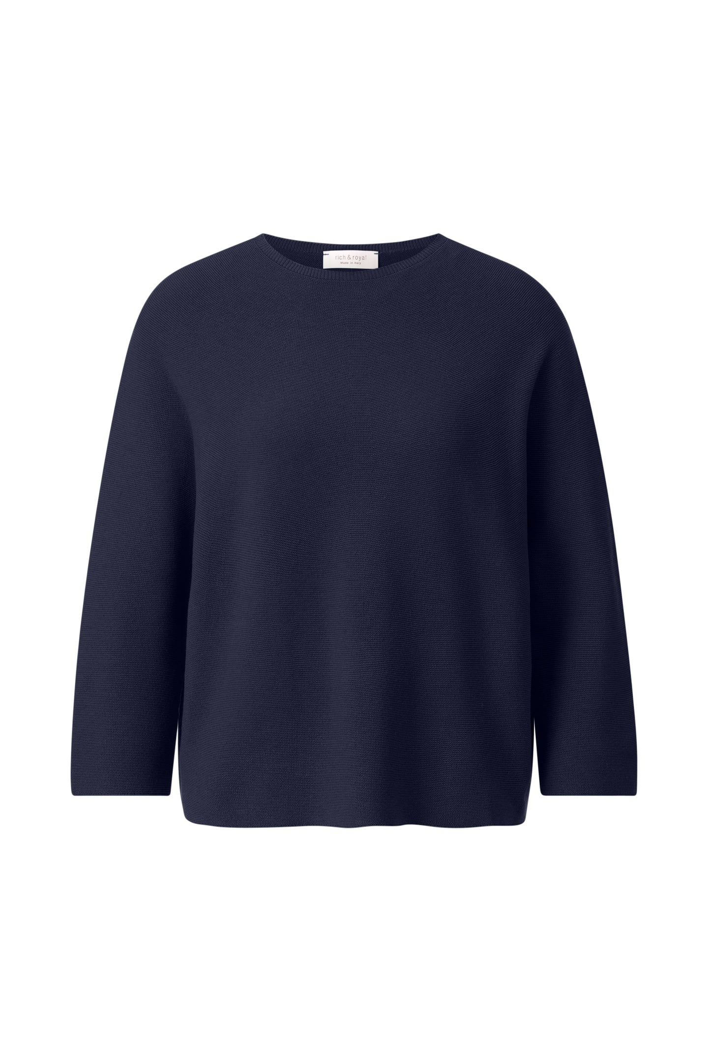 CREW-NECK SEAMLESS MIDNIGHT BLUE 3
