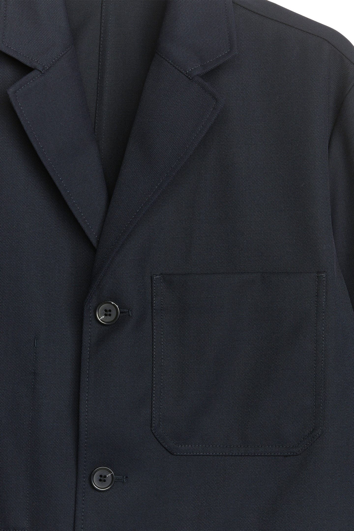 DOVAS WOOL TWILL JACKET BLACK 4