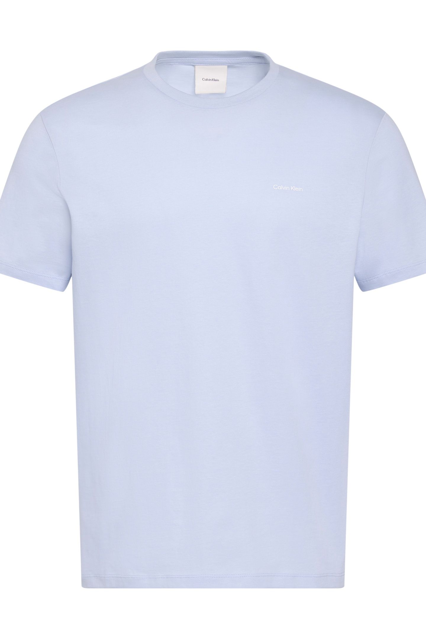 SS MICRO LOGO CREWNECK TEE BREEZY BLUE 5