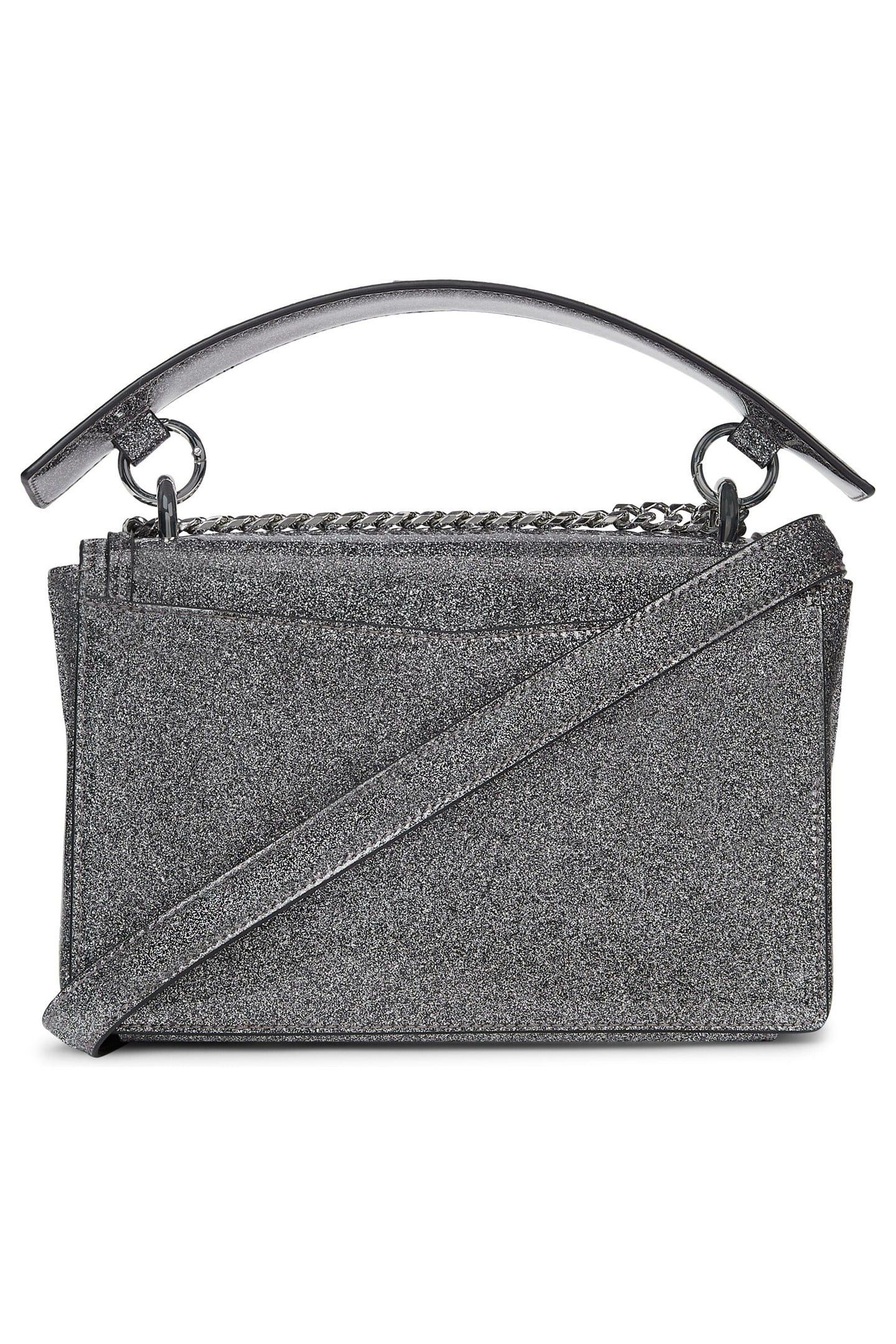 K/STYLE GLITTER SHOULDER BAG SILVER 2