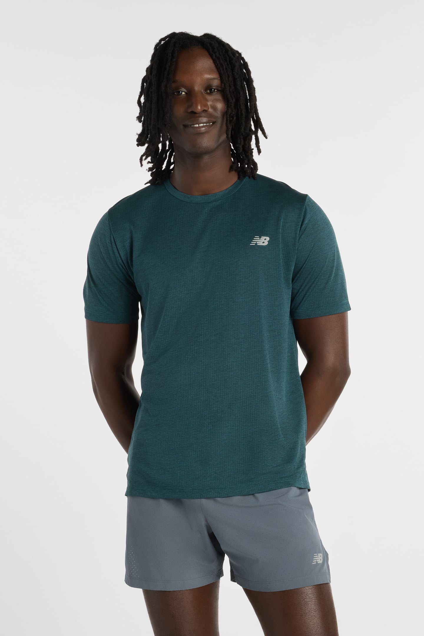 RC ESSENTIAL T-SHIRT MEDUSA GREEN HEATHER 1