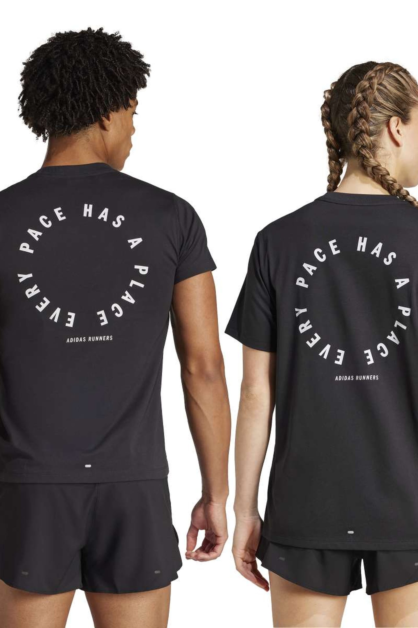 UNISEX PERFORMANCE ADIDAS RUNNERS UNITEFIT T-SHIRT BLACK 3