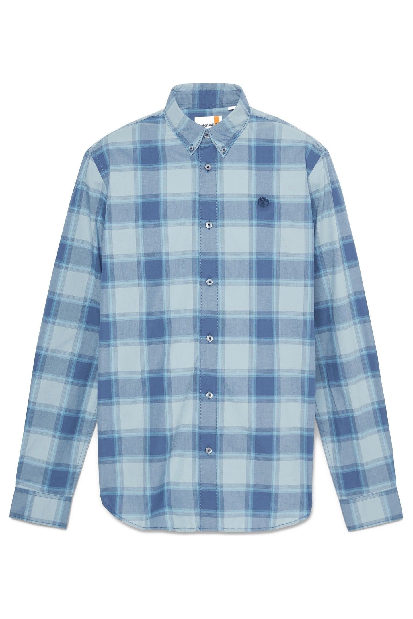 POPLIN CHECK SHIRT DARK DENIM YD 3