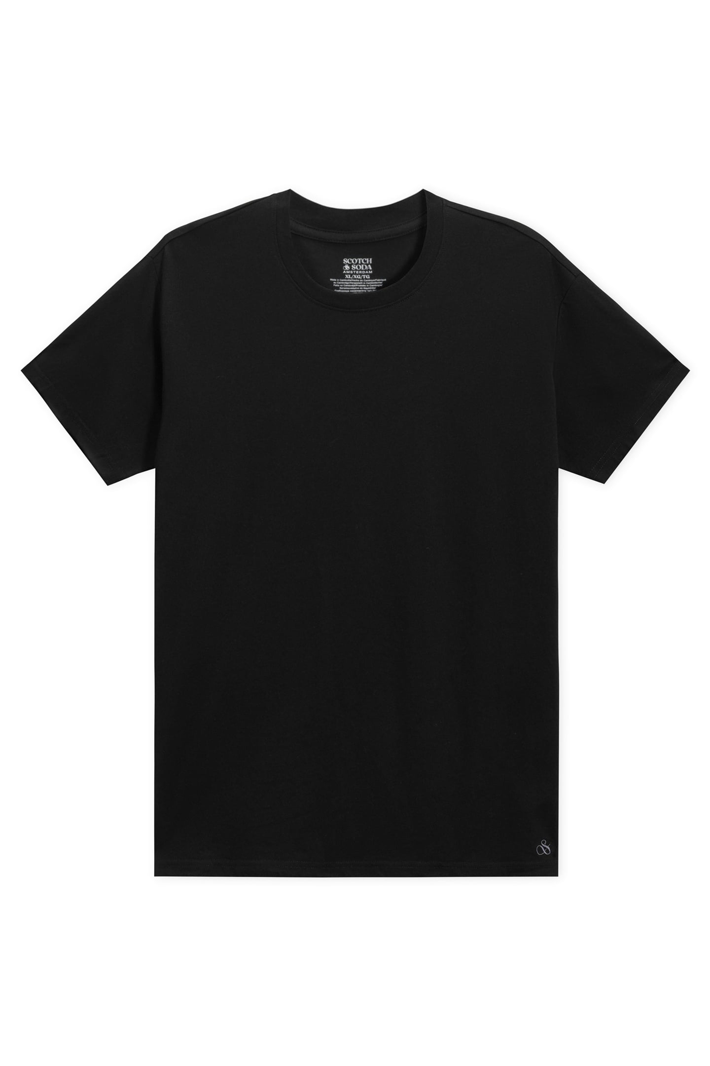 3PK MENS ULTRA SOFT CREW NECK TEE BLACK/BLUE 2