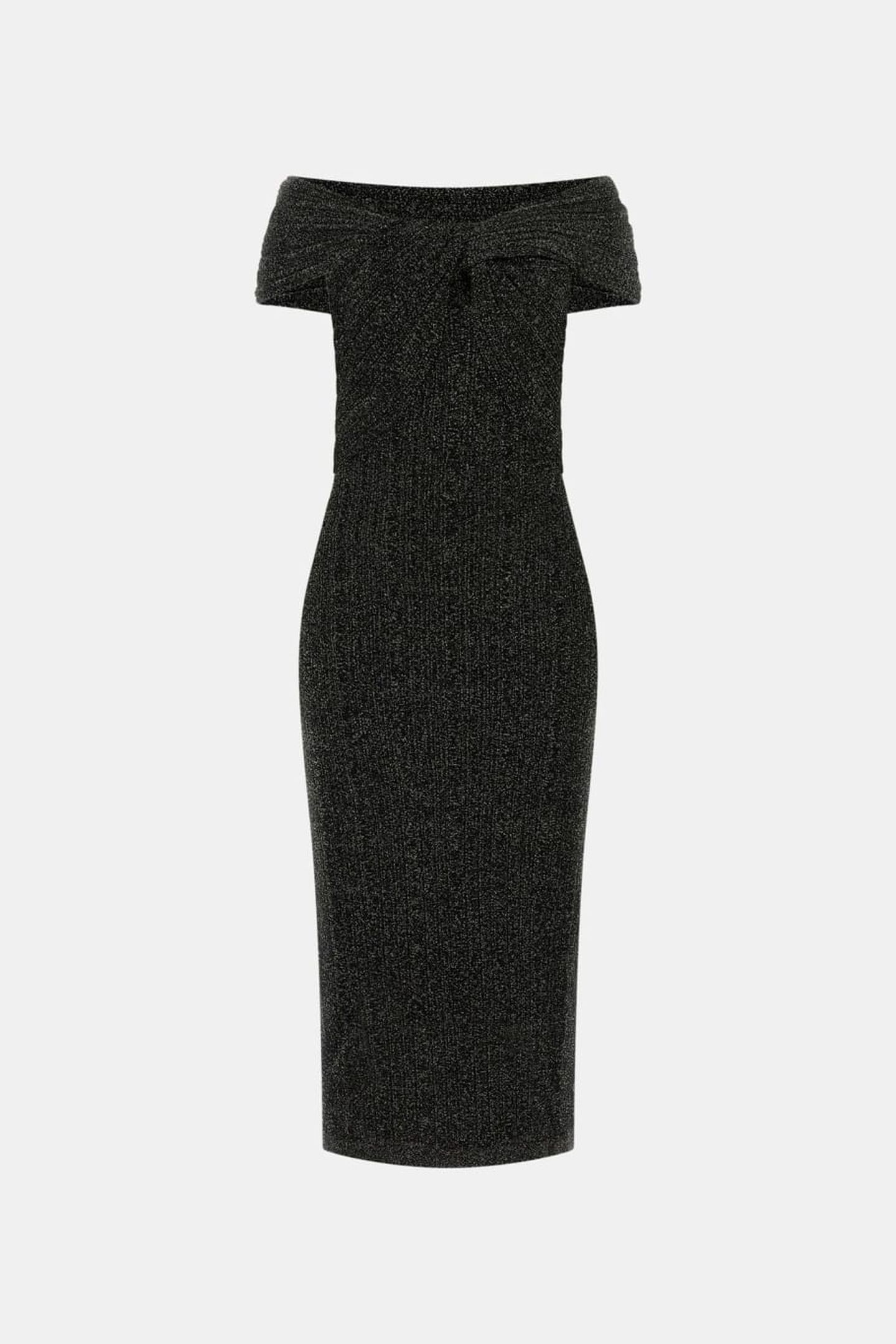 GIA RIBBED SWTR DRES BLACK LUREX BLACK 4