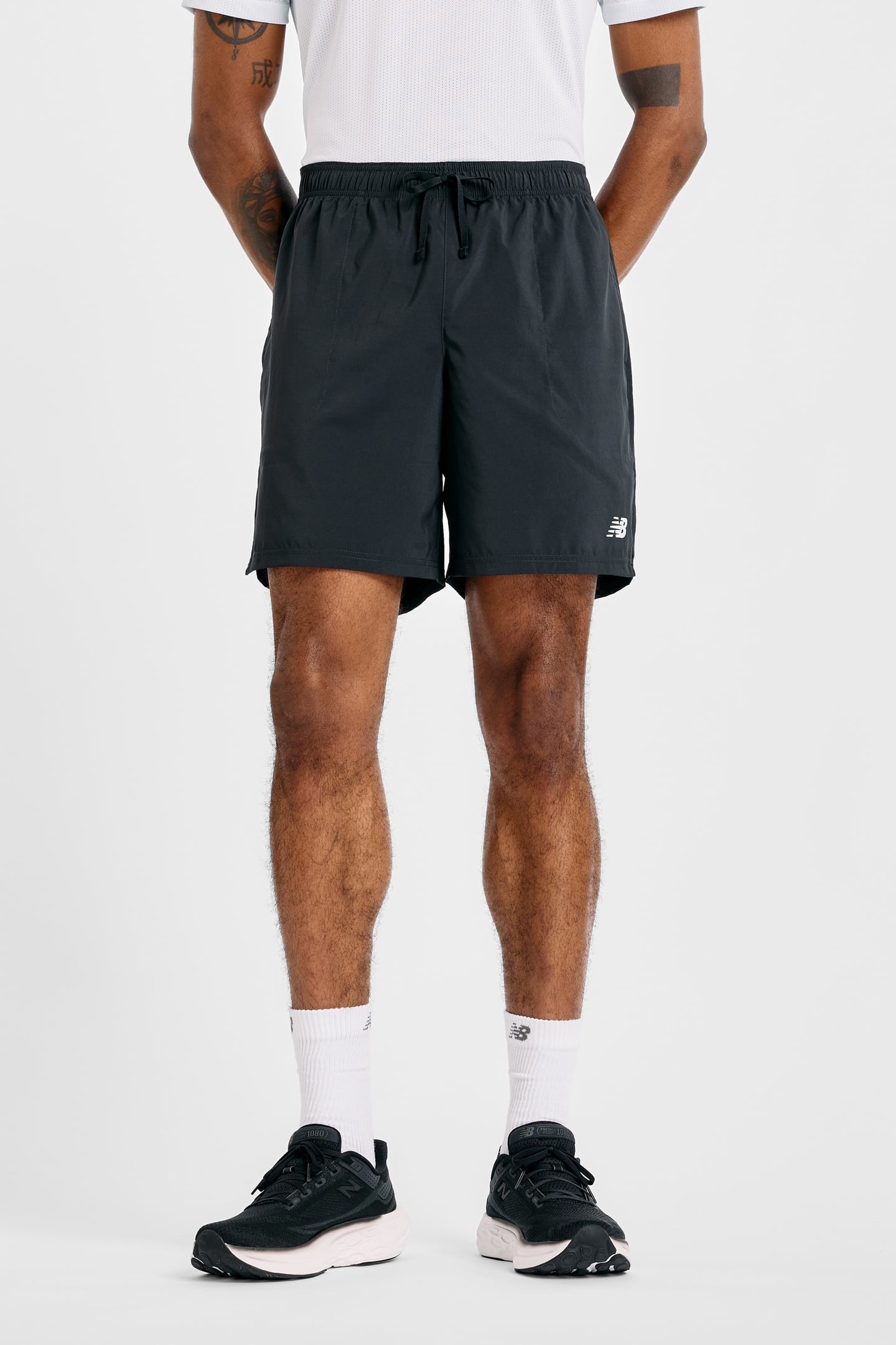 SPORT LINED SHORT 7" BLACK 1