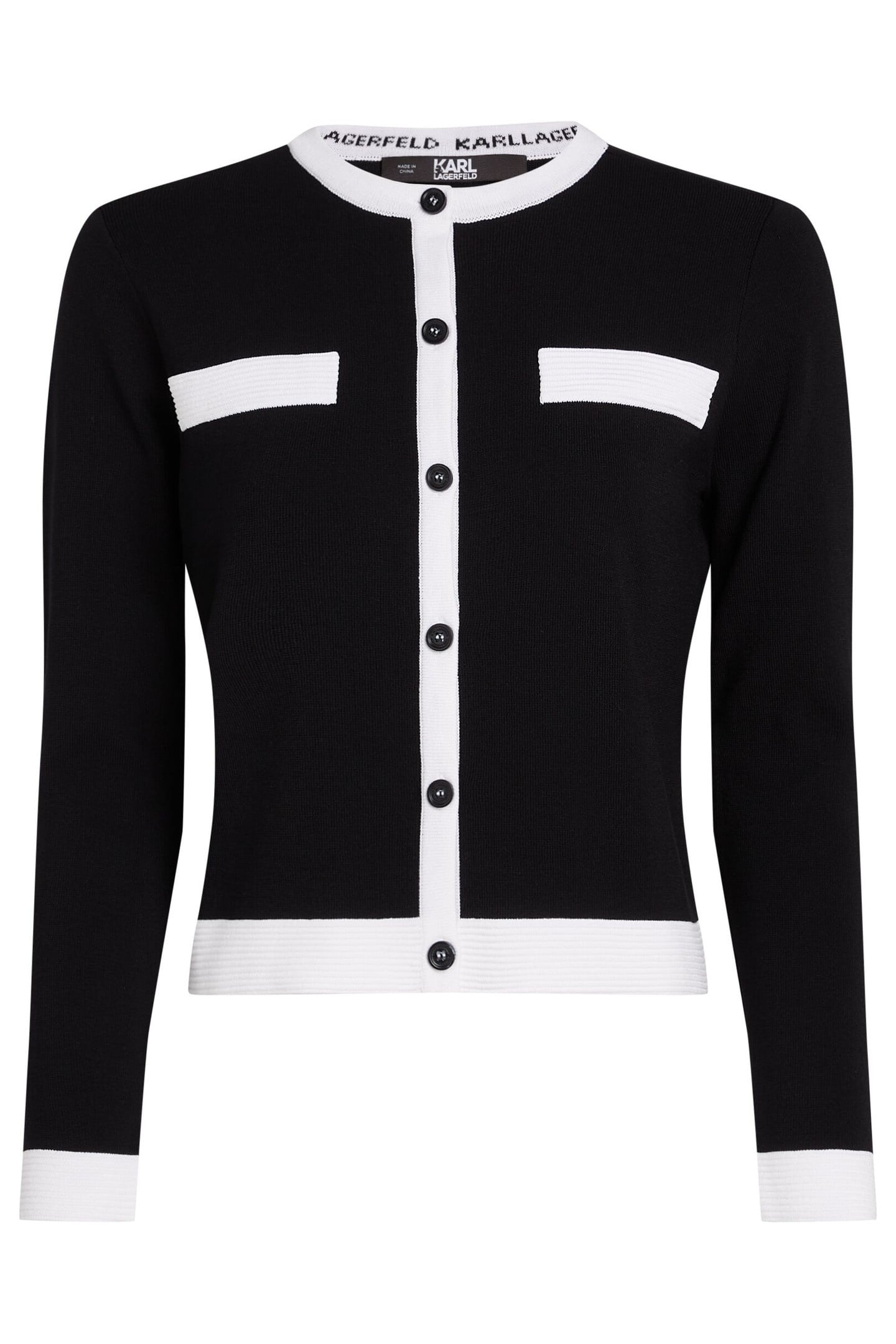 CLASSIC LONGSLEEVE CARDIGAN BLACK 3