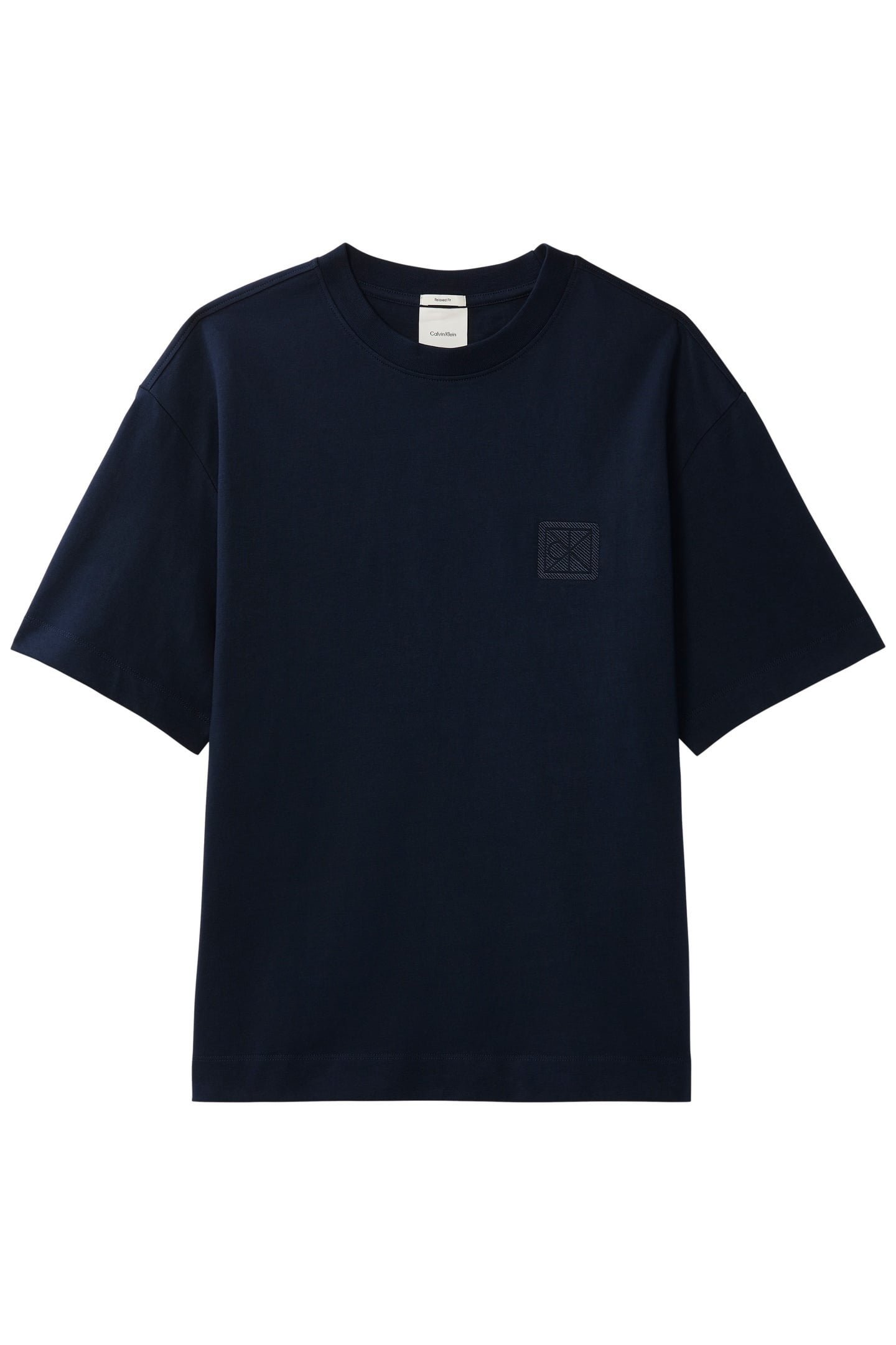 SS RELAXED 16S EMBRD TEE DARK SAPPHIRE 5