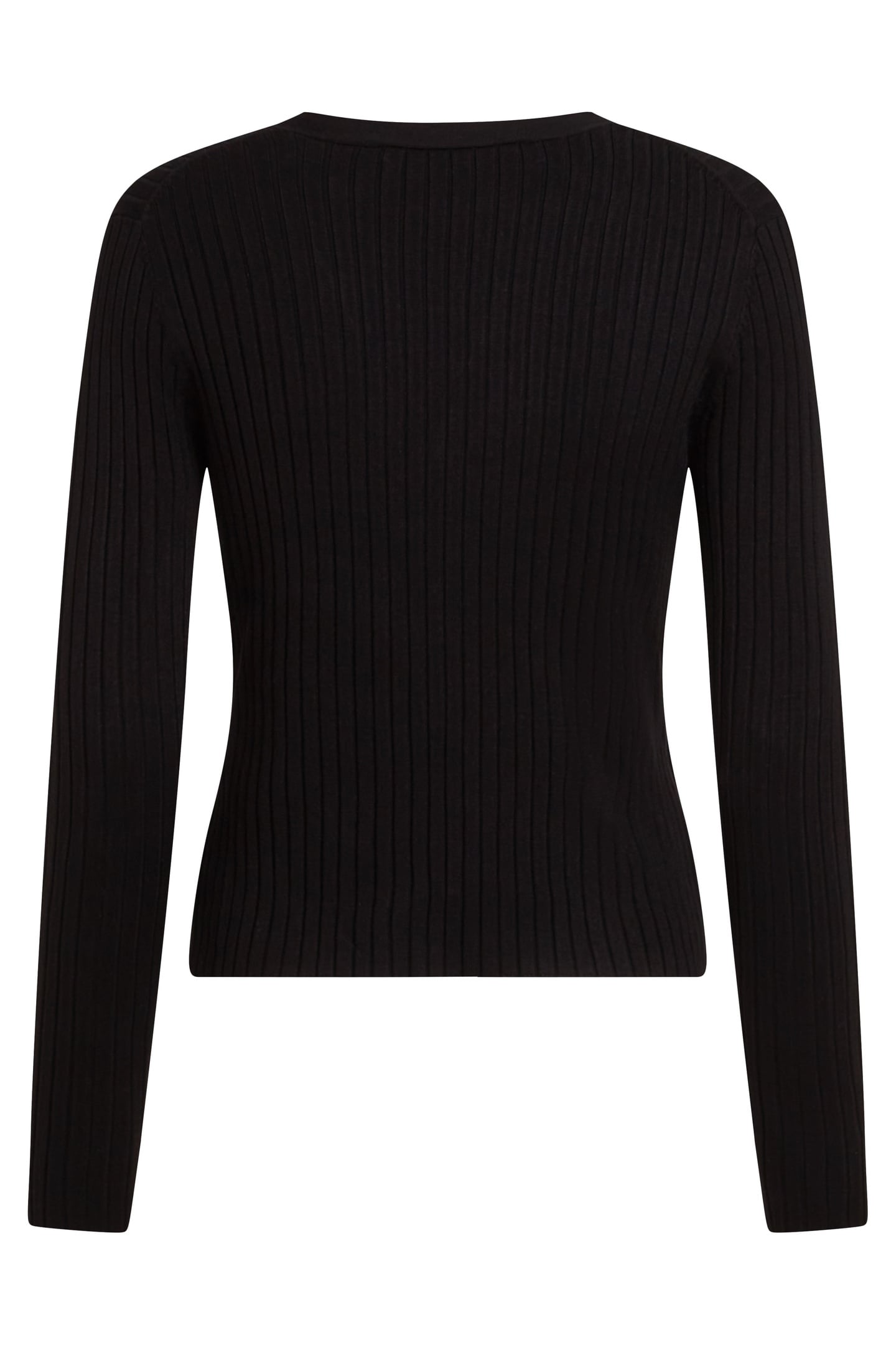 K BUTTON KNIT CARDIGAN BLACK 3
