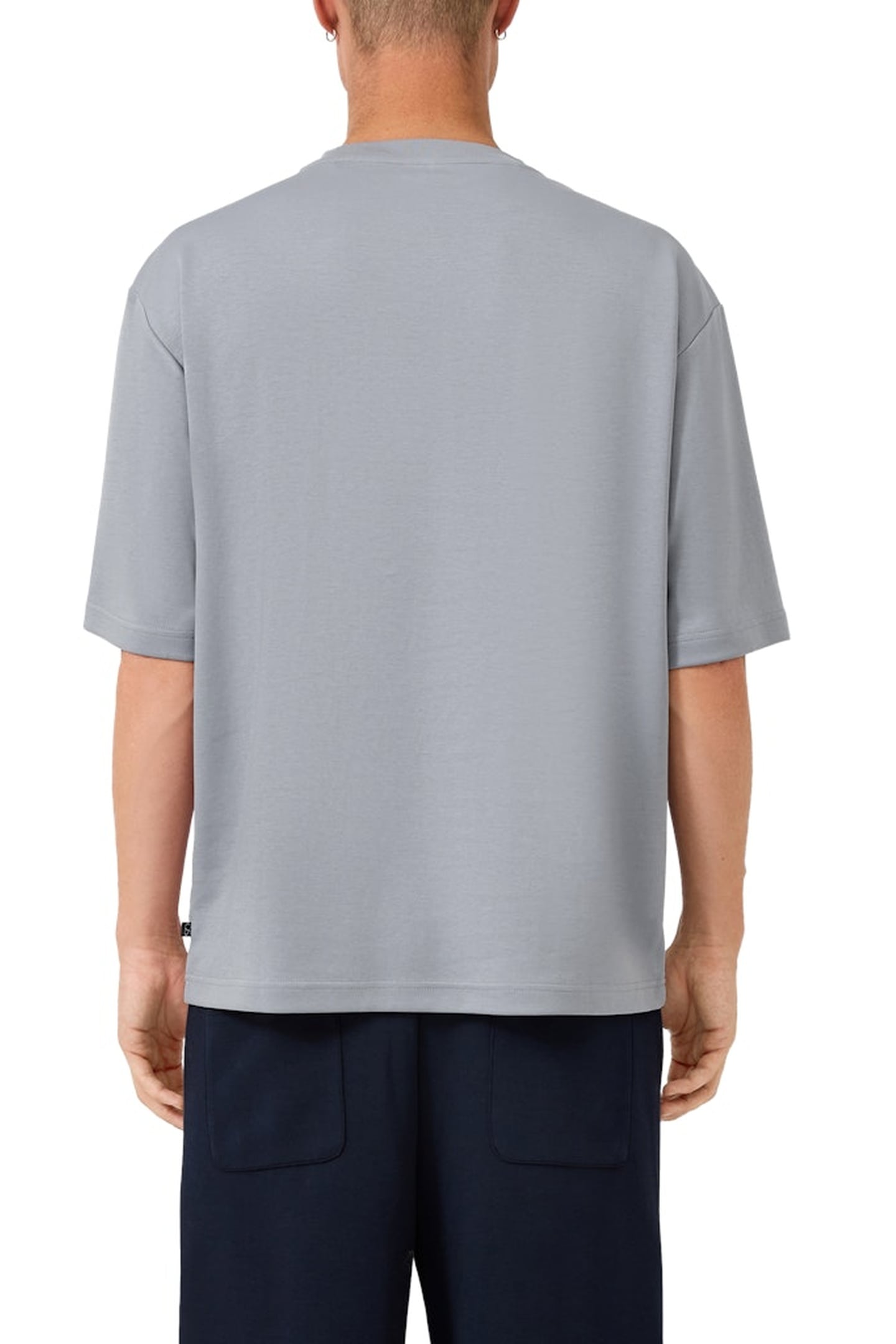 S.OLIVER-QS T-SHIRTS GREY/BLACK 2