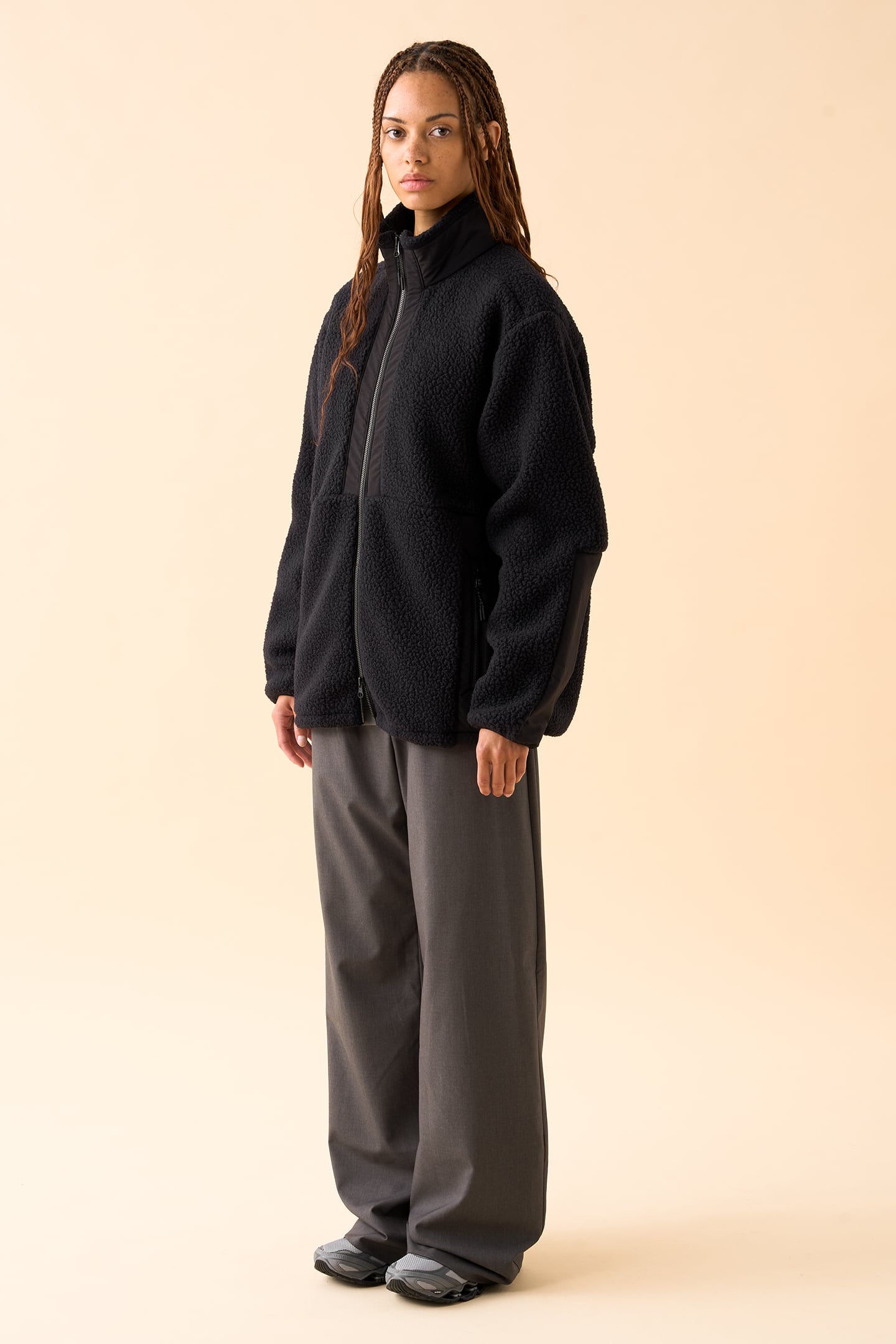 UNISEX SL UTILITY FLEECE JACKET BLACK 2