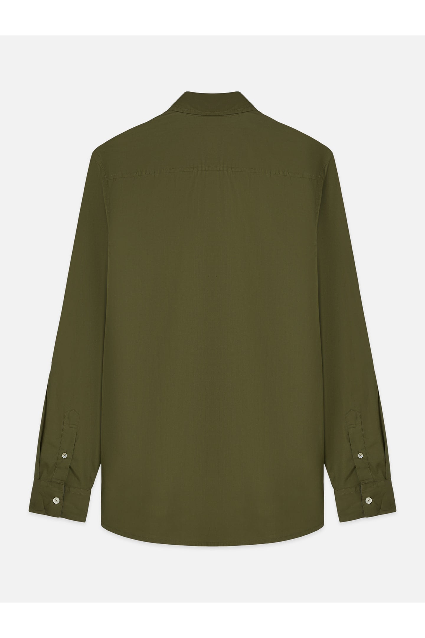 COTTON POPLIN REGULAR-FIT SHIRT OLIVE NIGHT 5
