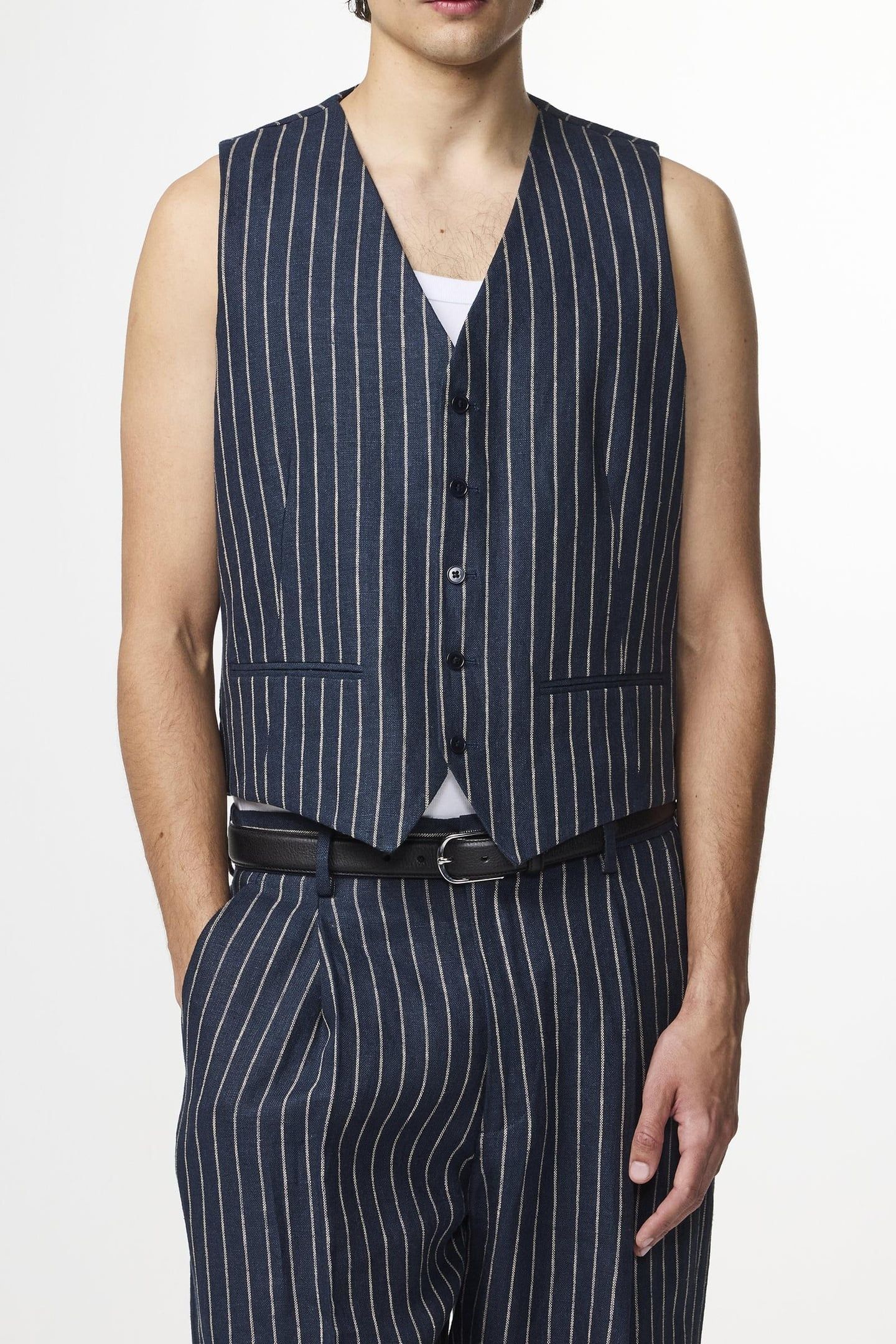 KARLO VEST 1455 HYBRID/BLAZER NAVY STRIPE 1