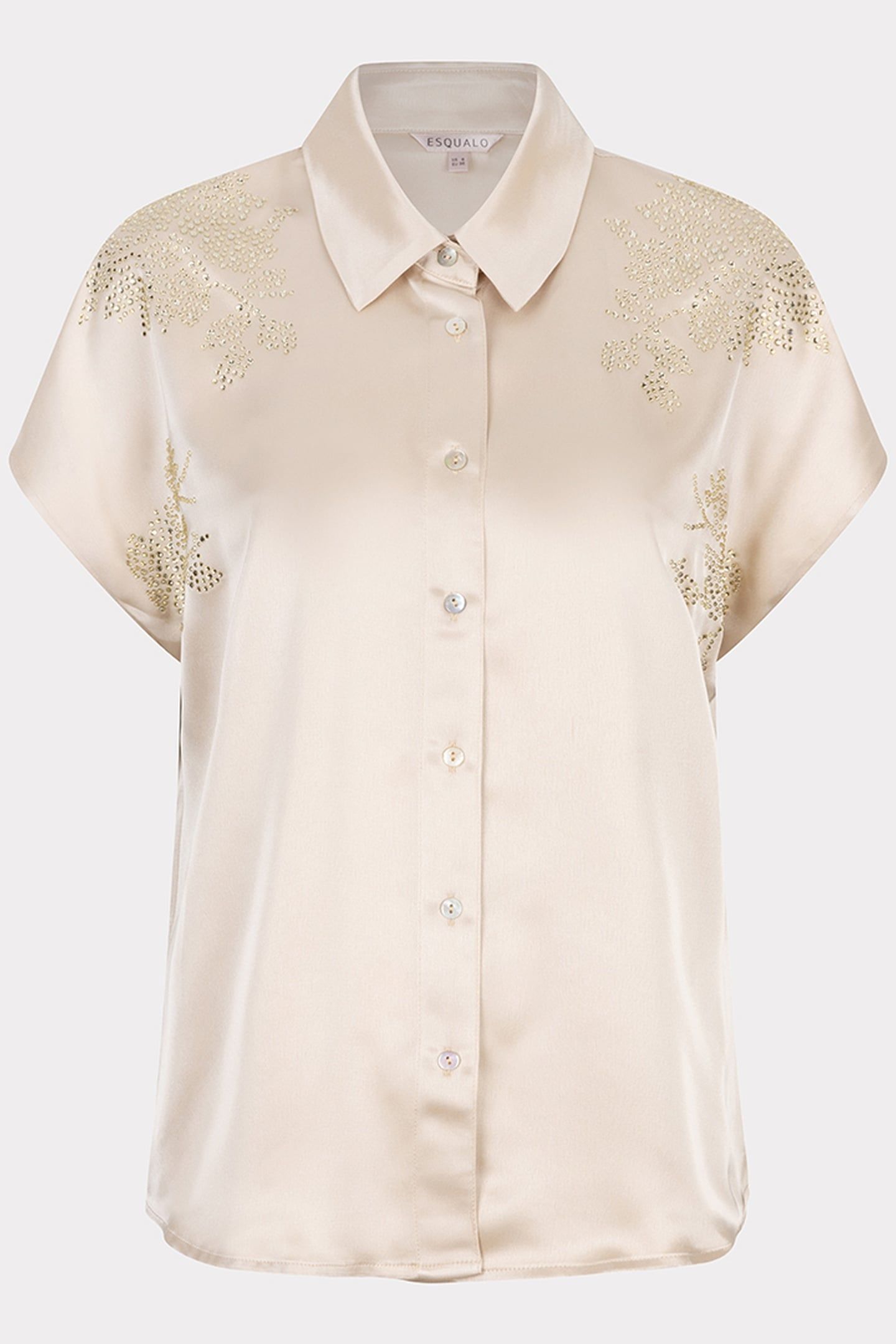 BLOUSE BATWING SEQUINS CHAMPAGNE 5