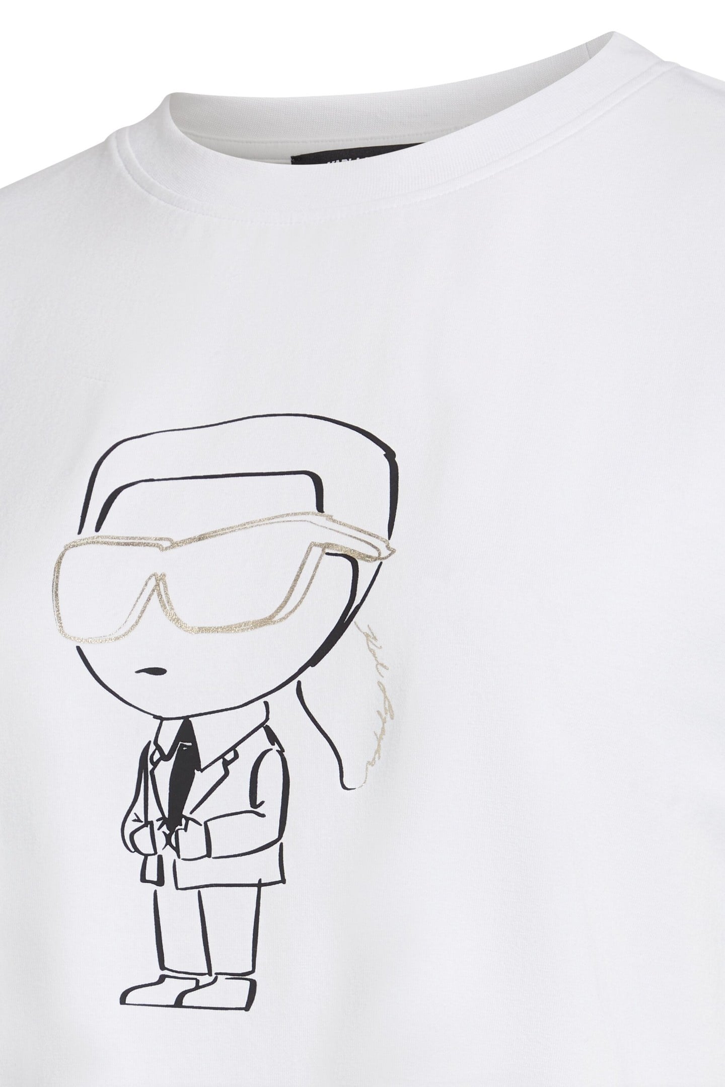 BIG IKON PRINT FLOWY T-SHIRT WHITE 3