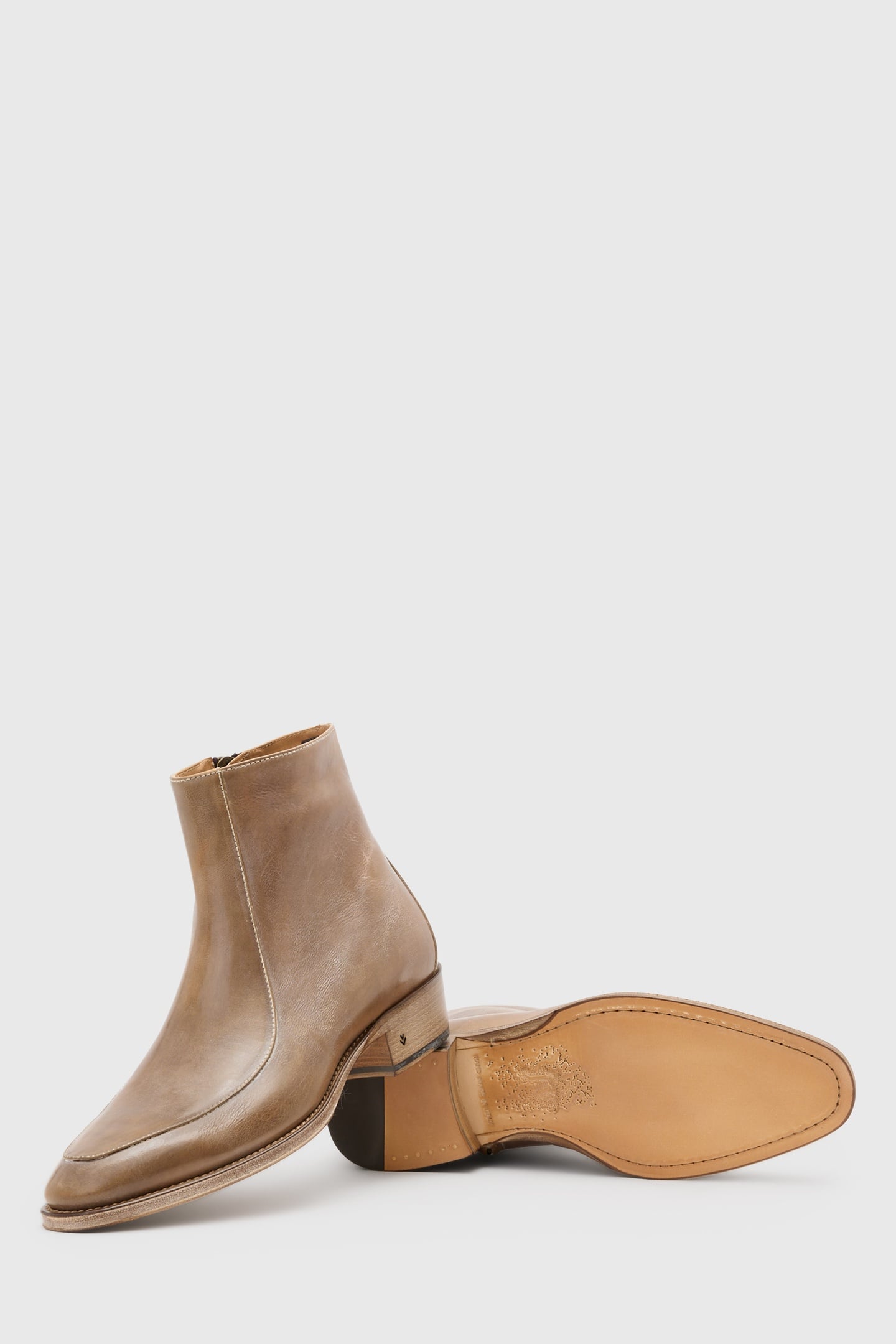 LUDLOW RETRO ZIP BOOT TAN 2