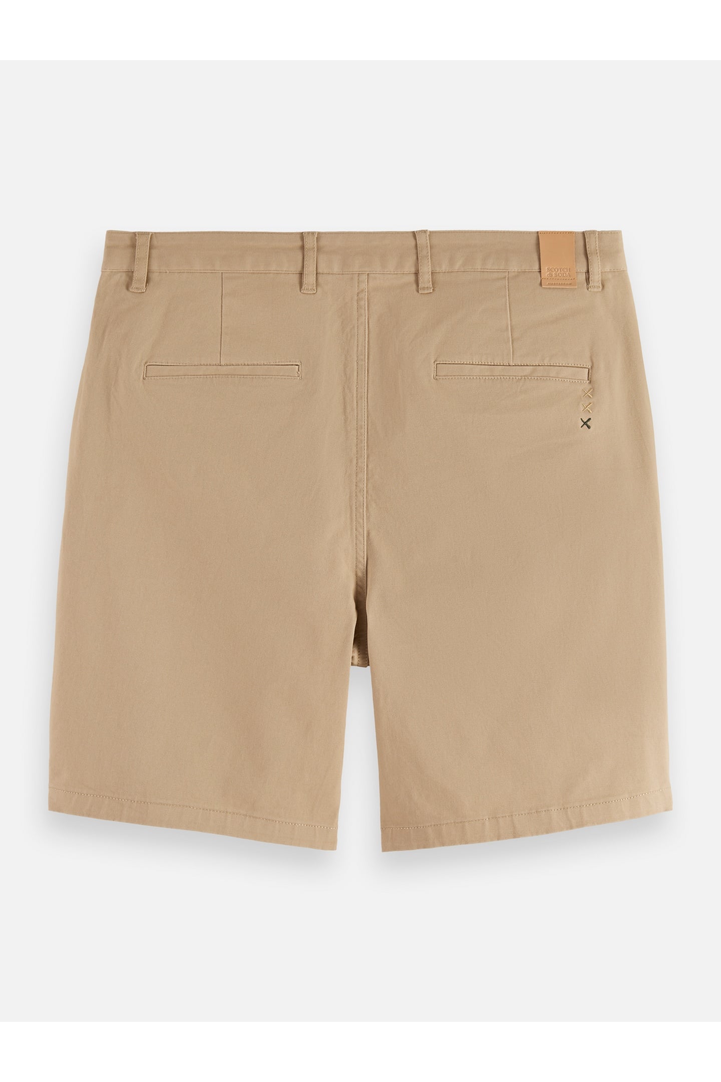 STUART COTTON-BLEND TWILL REGULAR-FIT SHORT SAND 5