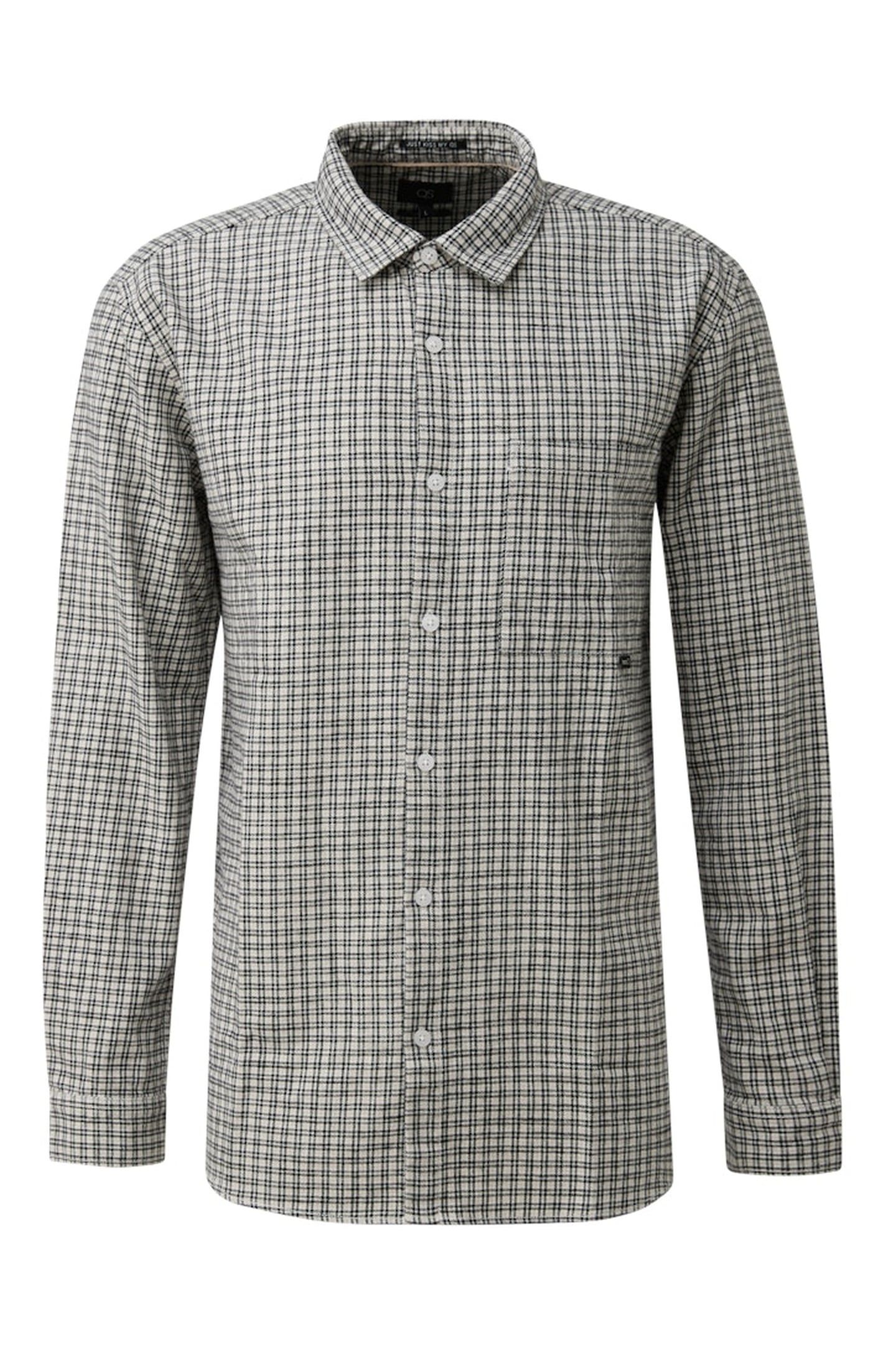 S.OLIVER-QS SHIRTS GREY/BLACK 8